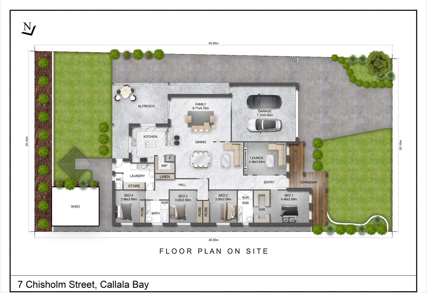 Floorplan of Homely house listing, 7 Chisholm St, Callala Bay NSW 2540