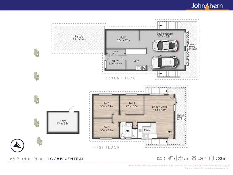 Floorplan of Homely house listing, 68 Bardon Rd, Logan Central QLD 4114