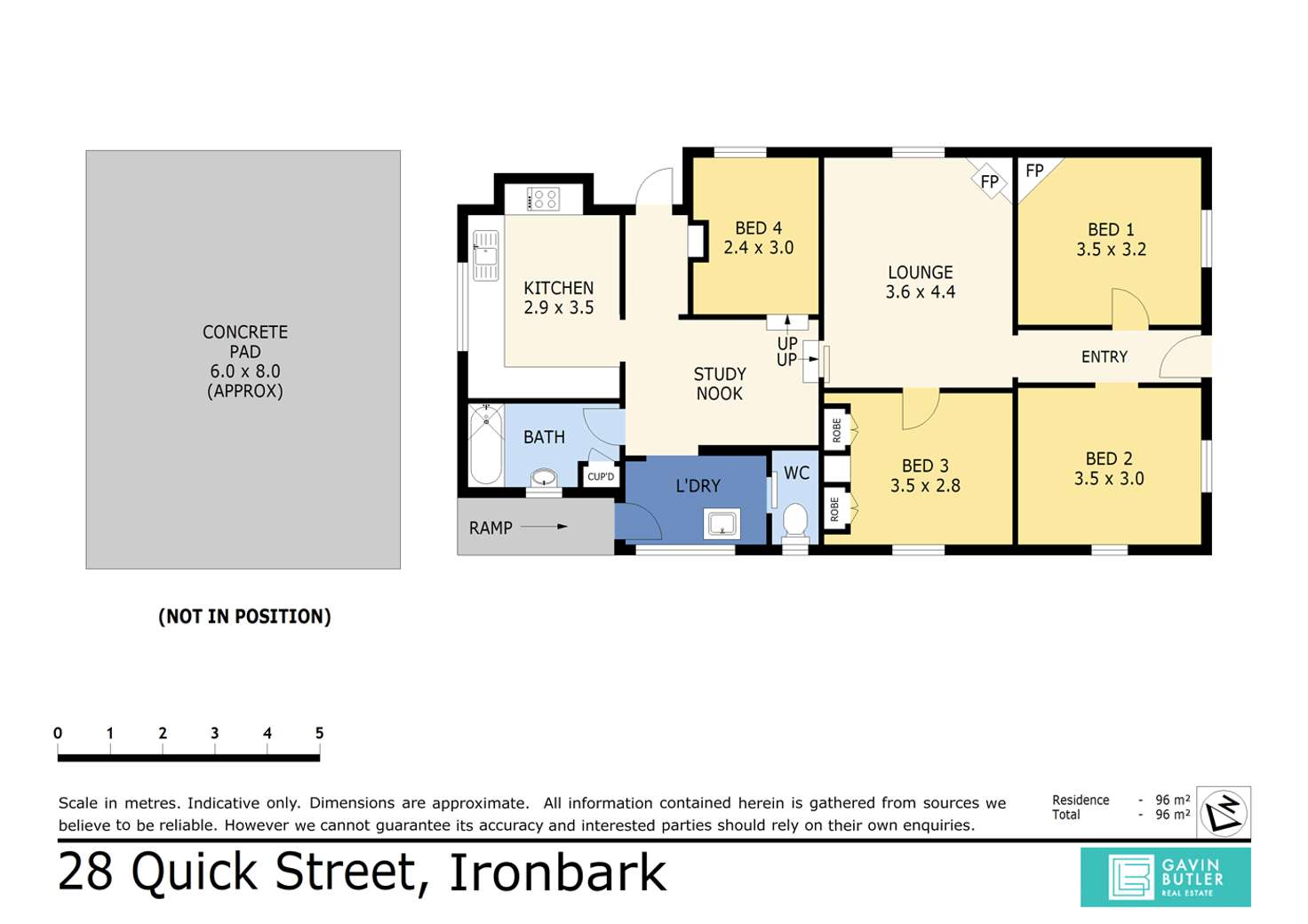 Floorplan of Homely house listing, 28 Quick St, Ironbark VIC 3550
