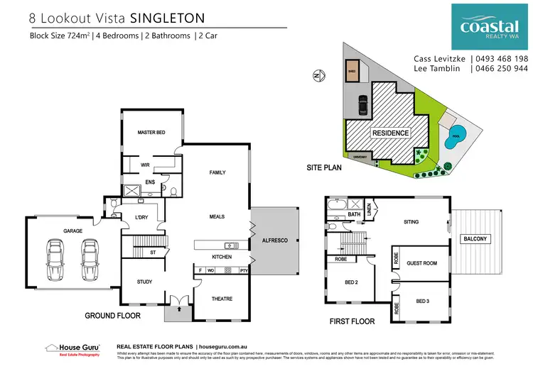 Floorplan of Homely house listing, 8 Lookout Vsta, Singleton WA 6175