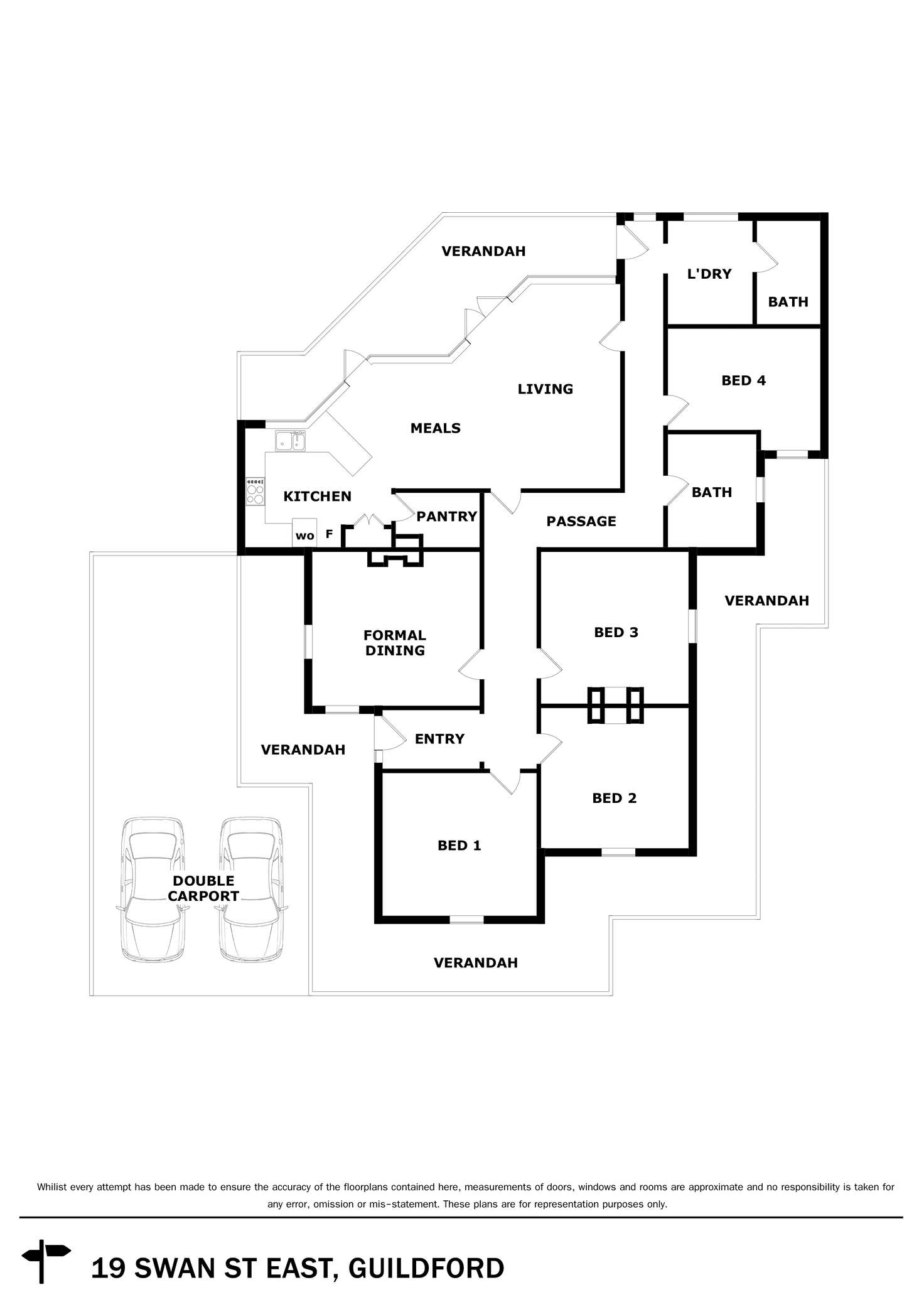 Floorplan of Homely house listing, 19 Swan Street East, Guildford WA 6055