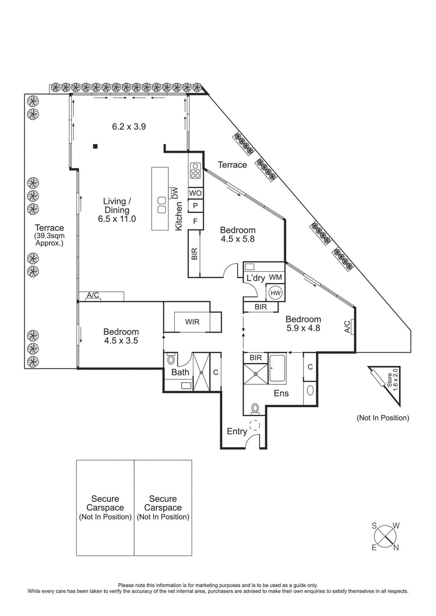 Floorplan of Homely apartment listing, 8/5 St Andrews St, Brighton VIC 3186