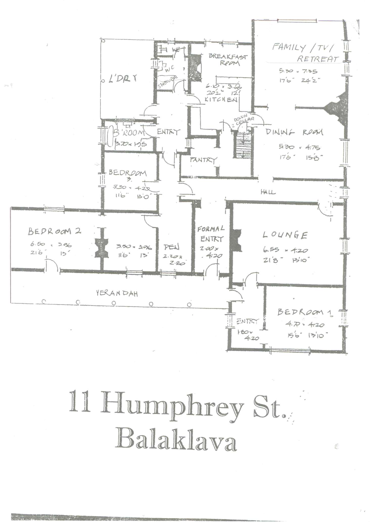 Floorplan of Homely house listing, 11 Humphrey St, Balaklava SA 5461