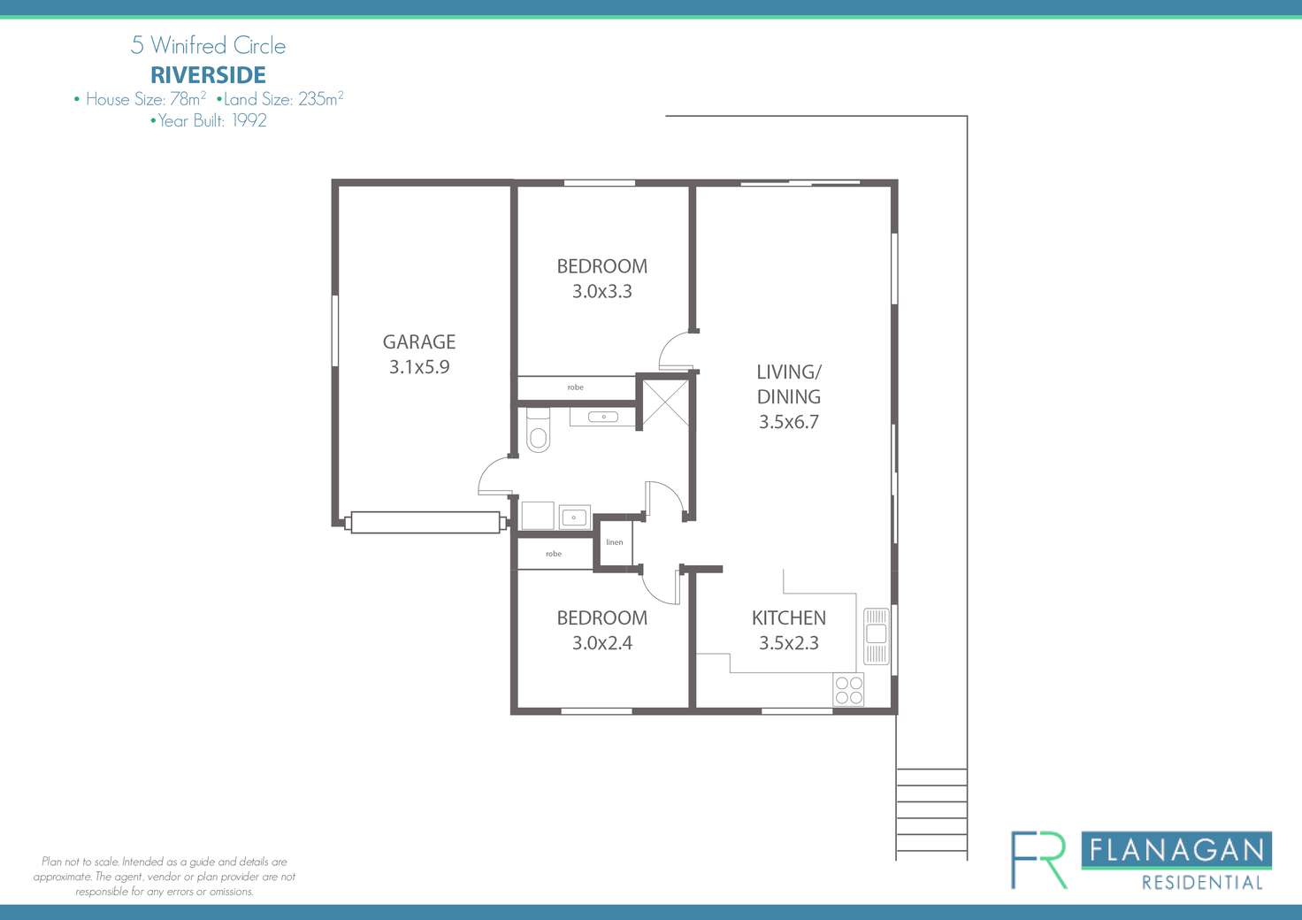 Floorplan of Homely unit listing, 5 Winifred Cir, Riverside TAS 7250