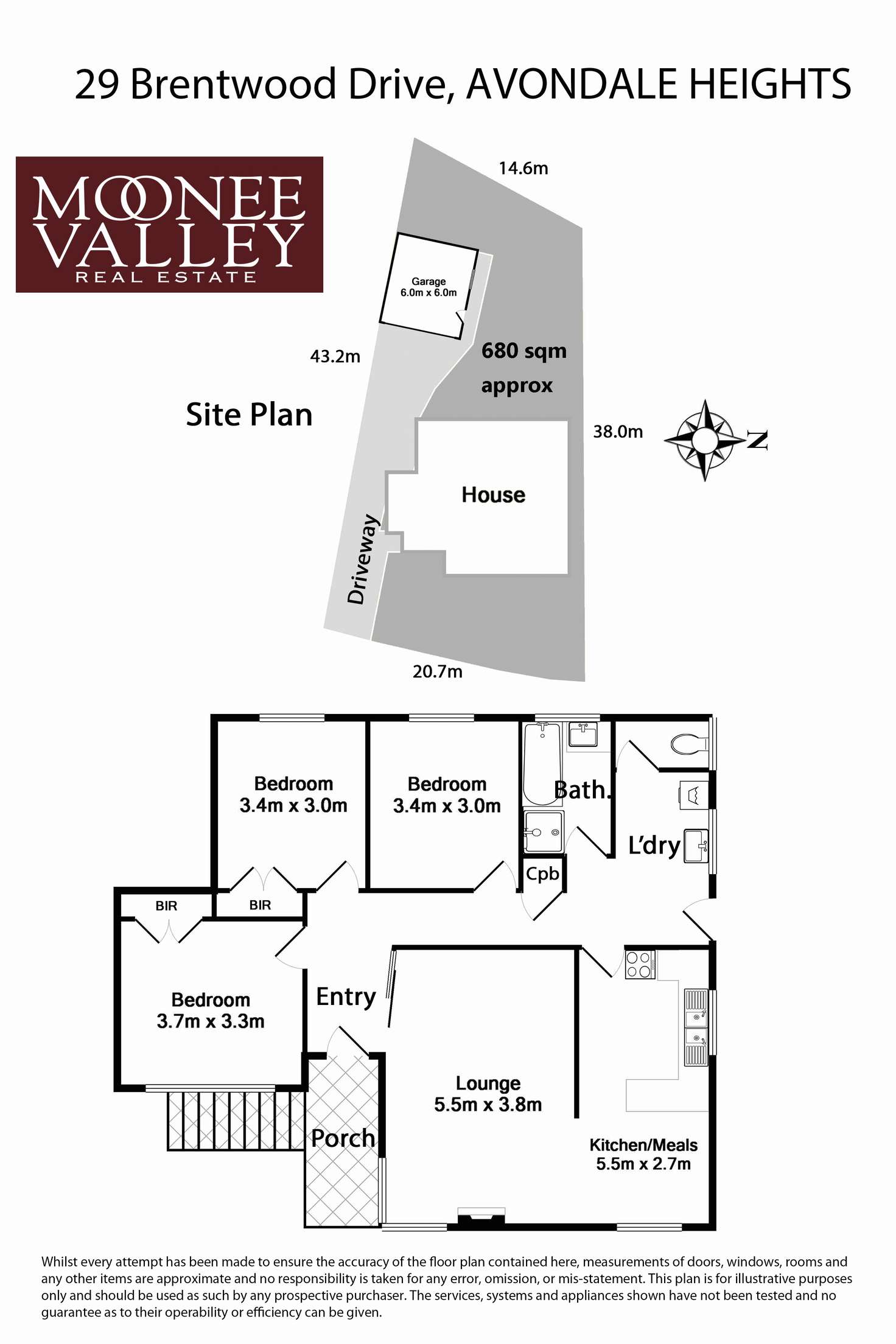 Floorplan of Homely house listing, 29 Brentwood Drive, Avondale Heights VIC 3034