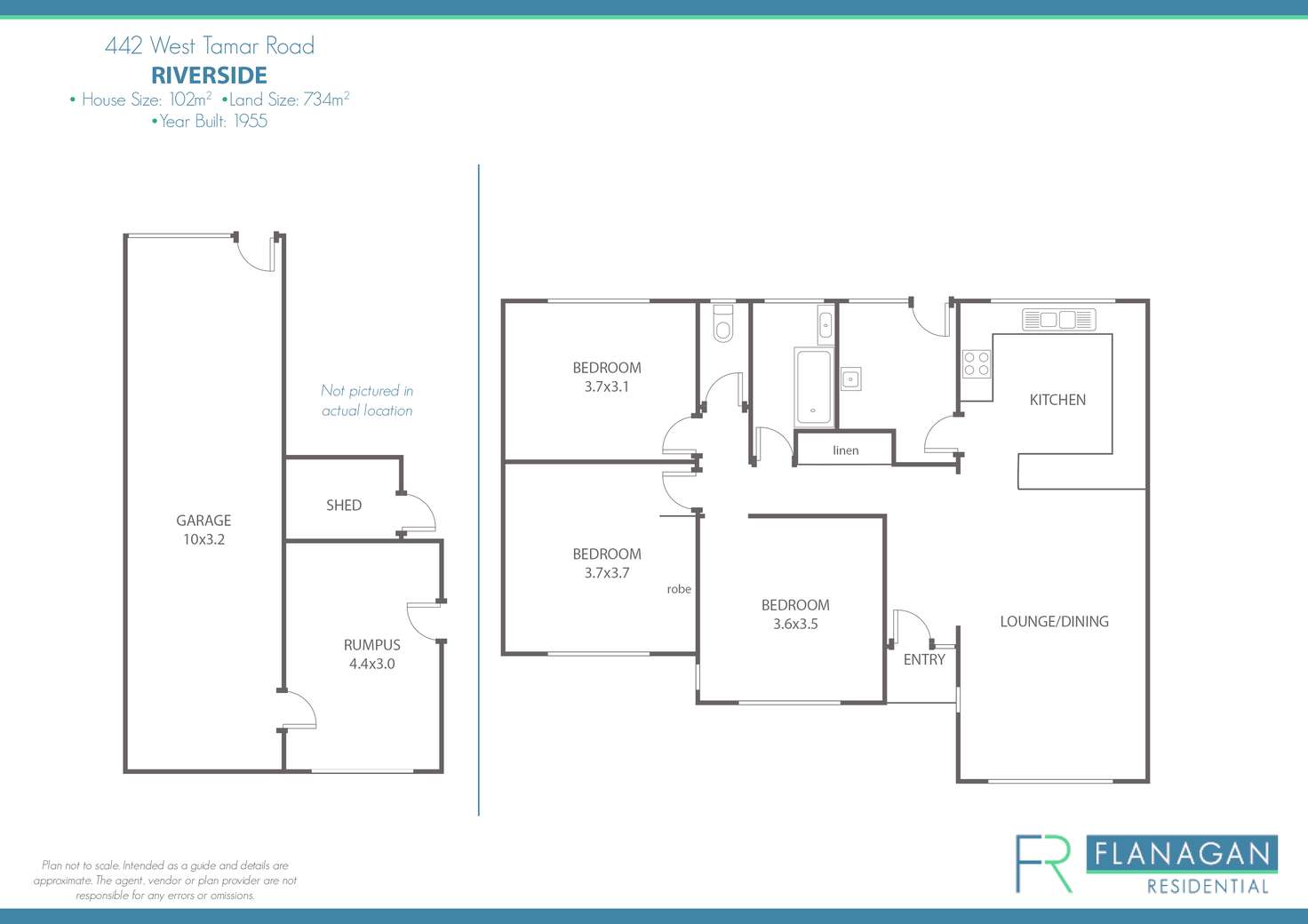 Floorplan of Homely house listing, 442 West Tamar Rd, Riverside TAS 7250