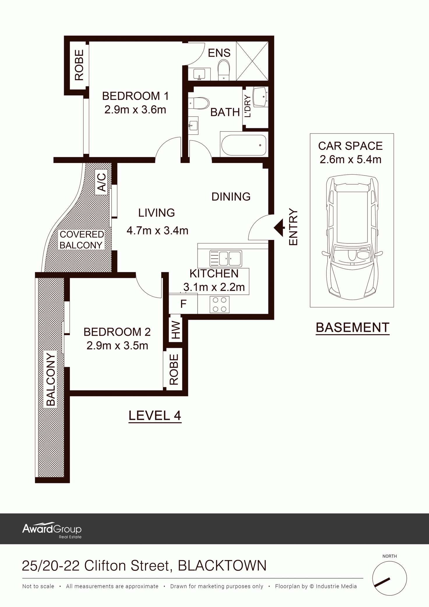 Floorplan of Homely unit listing, 25/20-22 Clifton Street, Blacktown NSW 2148