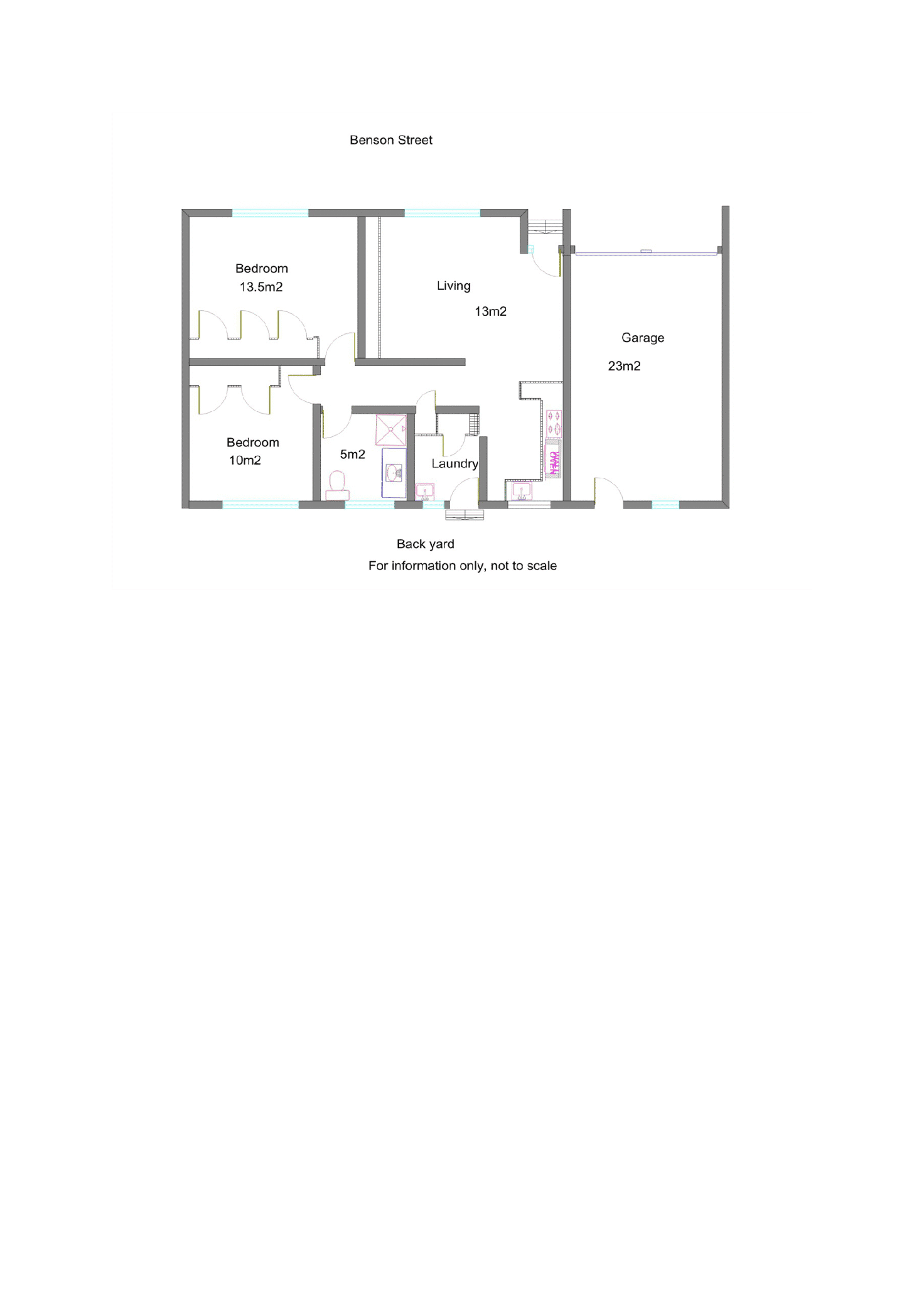 Floorplan of Homely unit listing, 2/2 Benson Street, Benalla VIC 3672