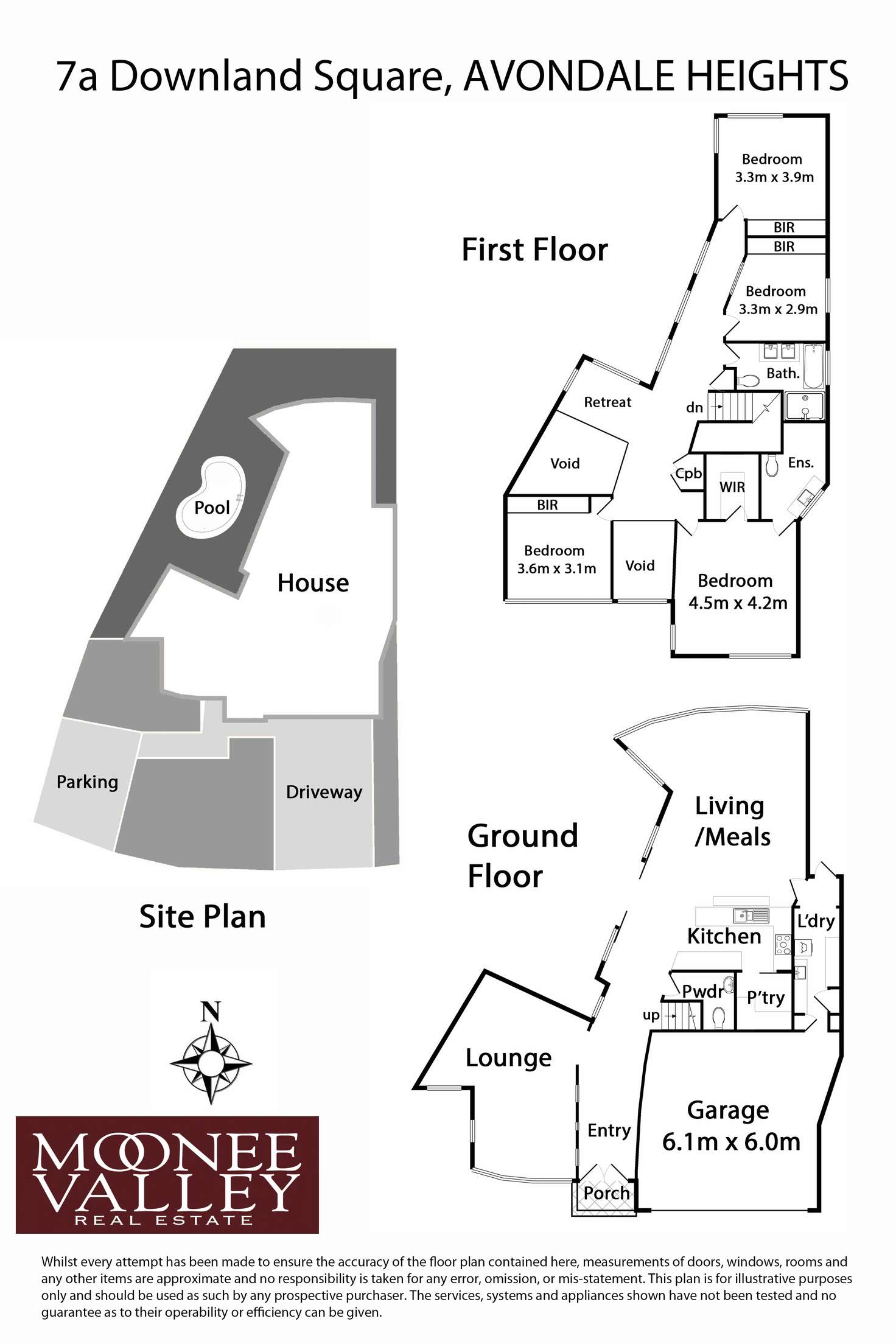 Floorplan of Homely house listing, 7A Downland Square, Avondale Heights VIC 3034