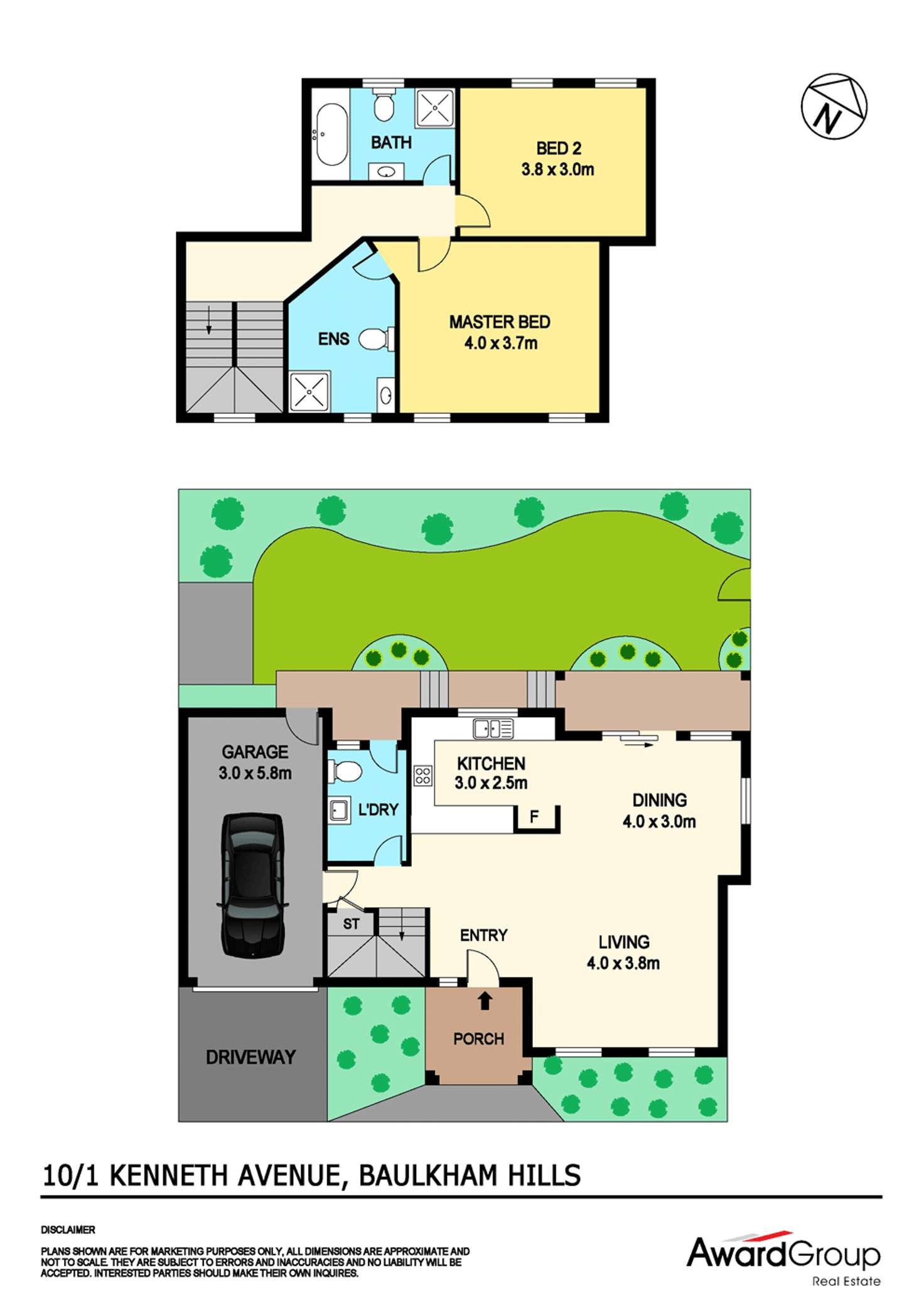 Floorplan of Homely townhouse listing, 10/1 Kenneth Avenue, Baulkham Hills NSW 2153