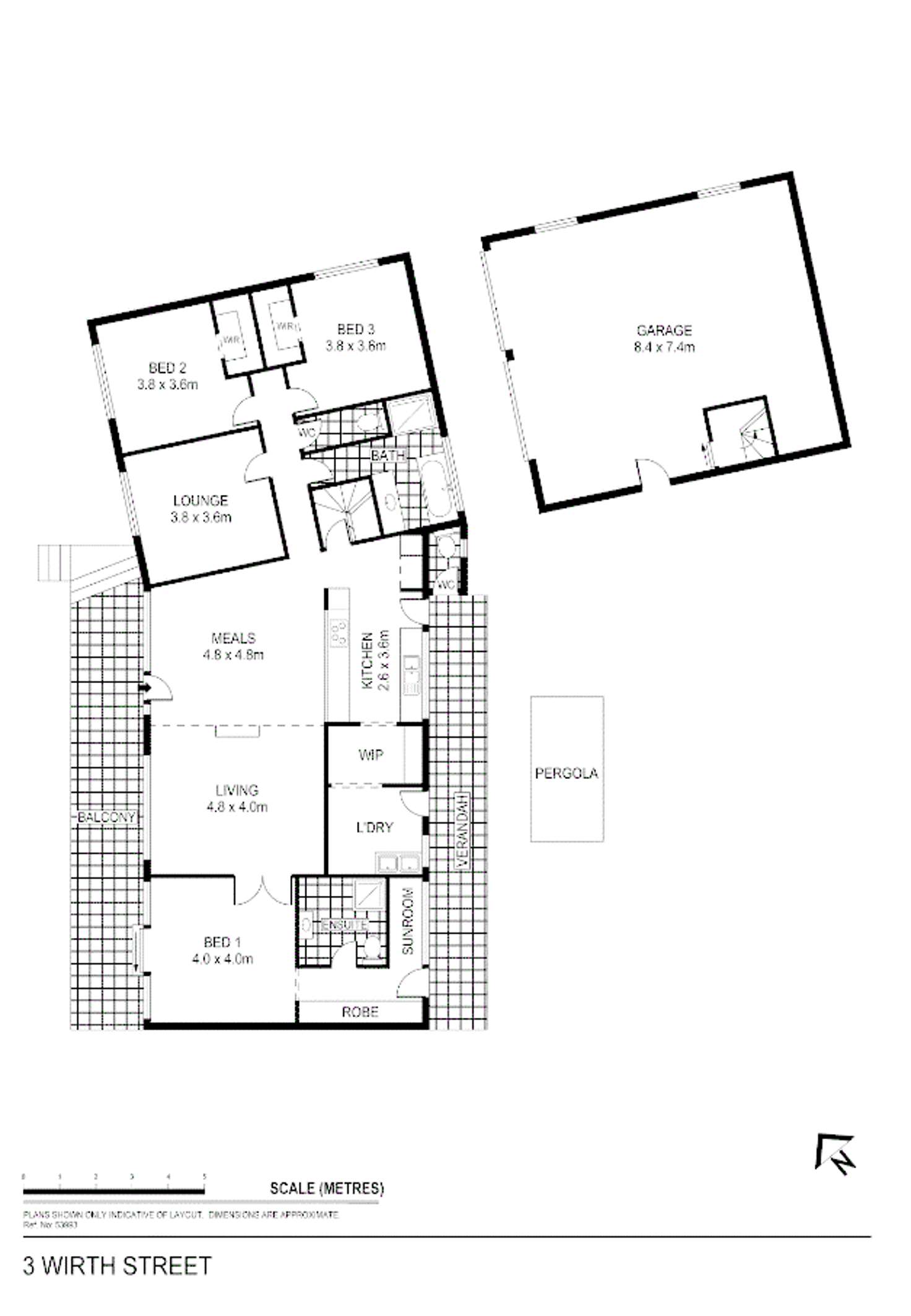 Floorplan of Homely house listing, 3 Wirth Street, Flora Hill VIC 3550