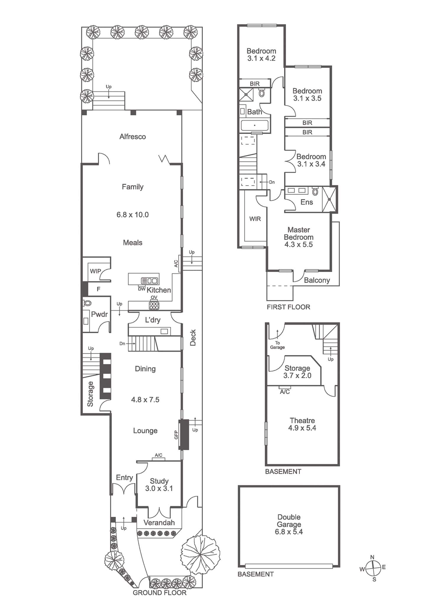 Floorplan of Homely townhouse listing, 67A Bay Rd, Sandringham VIC 3191