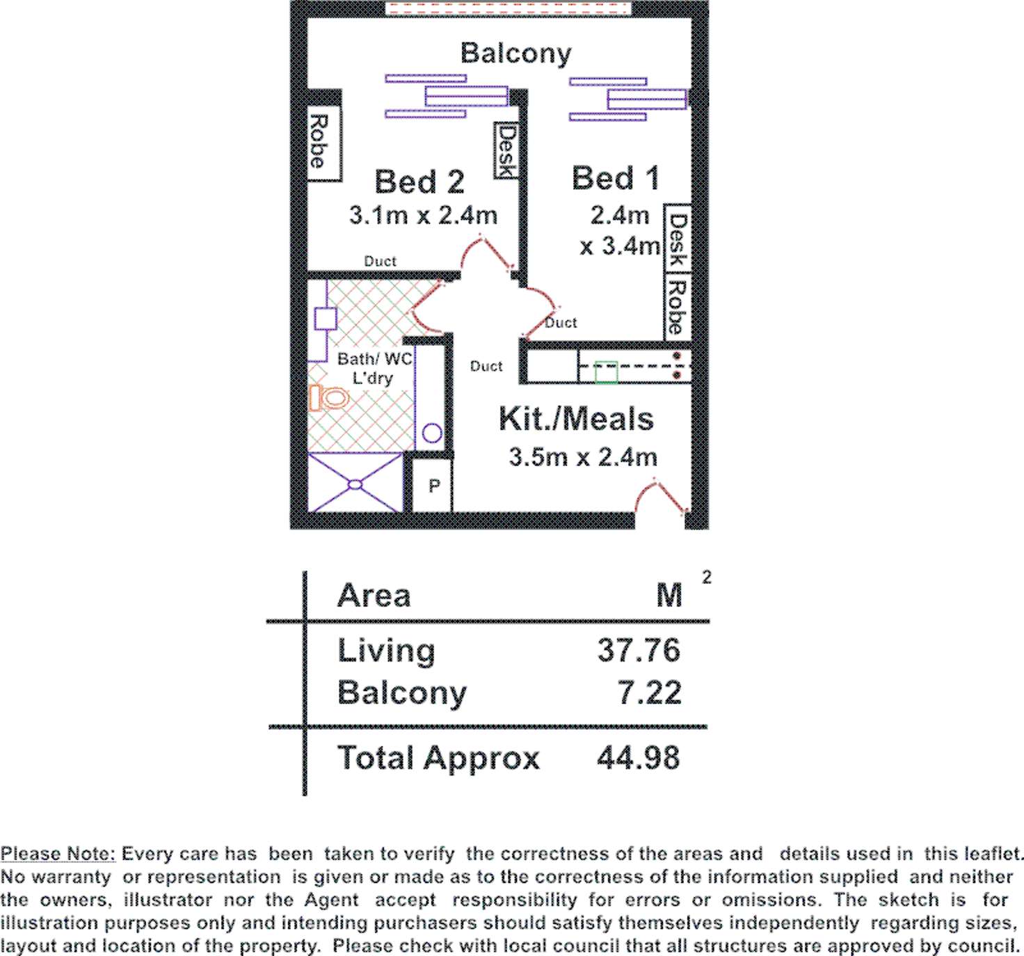 Floorplan of Homely apartment listing, 106/235-237 Pirie St, Adelaide SA 5000