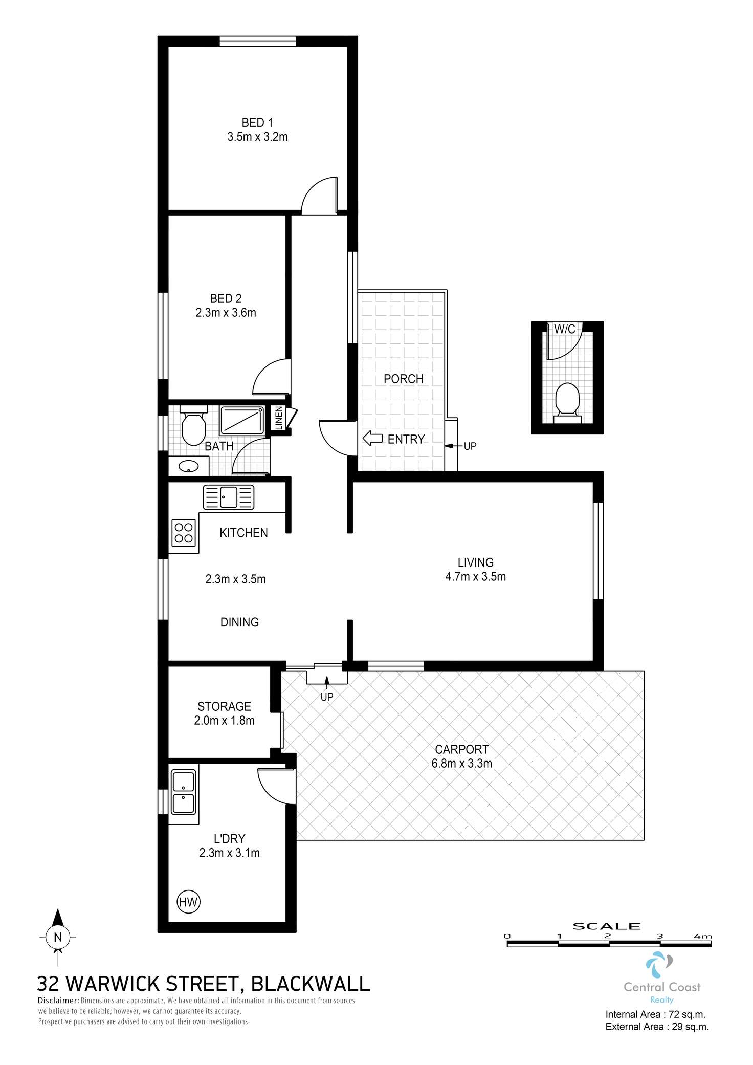 Floorplan of Homely house listing, 32 Warwick St, Blackwall NSW 2256