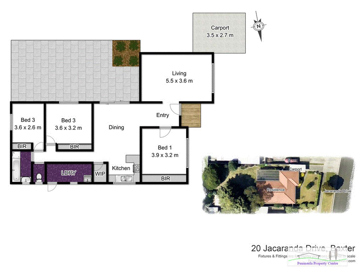 Floorplan of Homely house listing, 20 Jacaranda Drive, Baxter VIC 3911