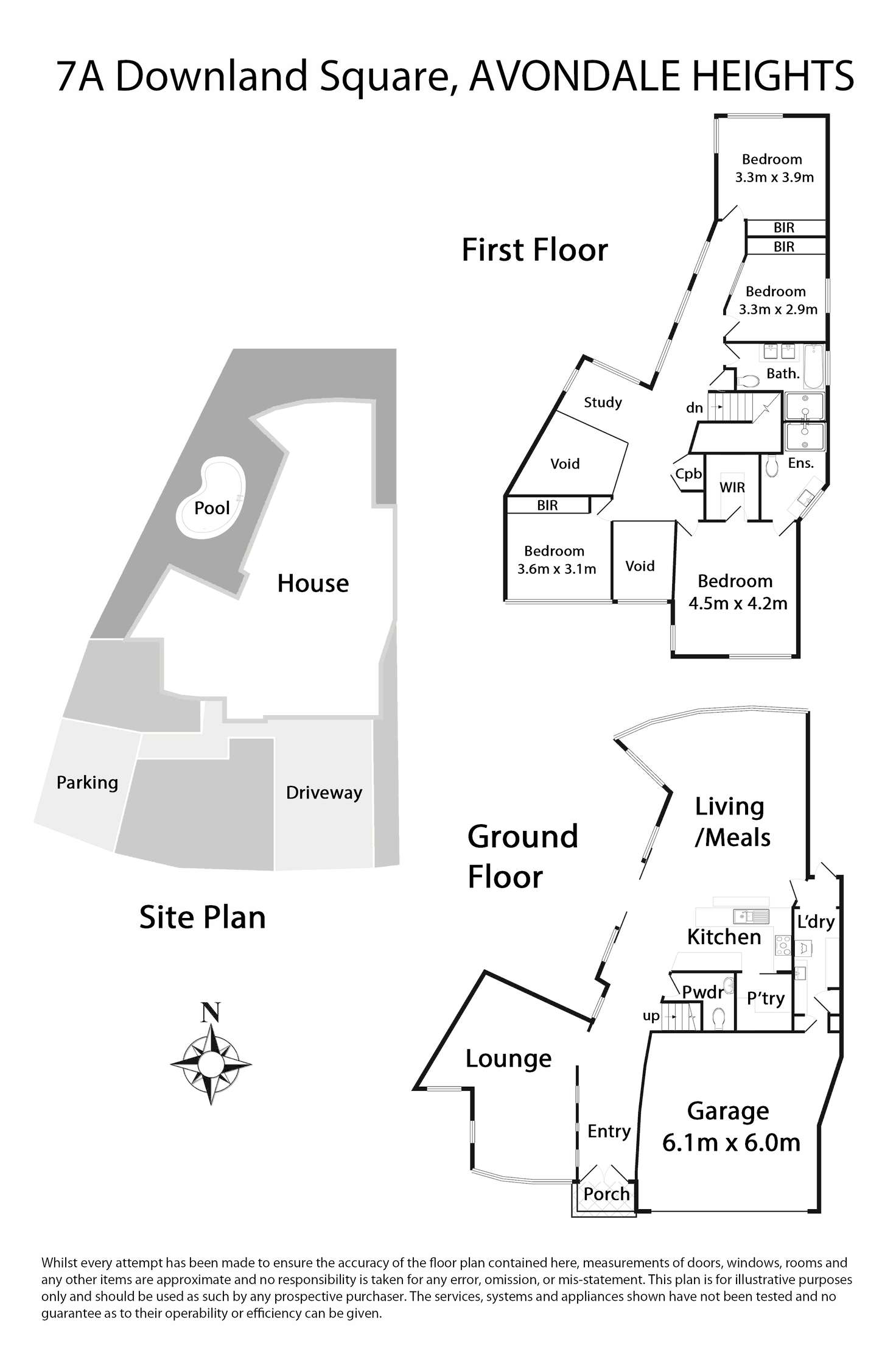 Floorplan of Homely house listing, 7A Downland Square, Avondale Heights VIC 3034