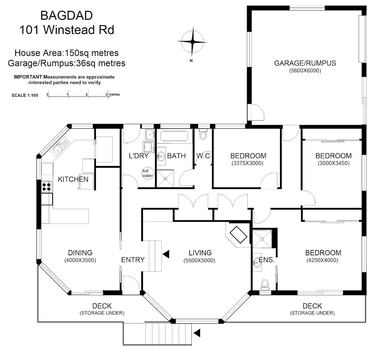 Floorplan of Homely house listing, 101 Winstead Rd, Bagdad TAS 7030