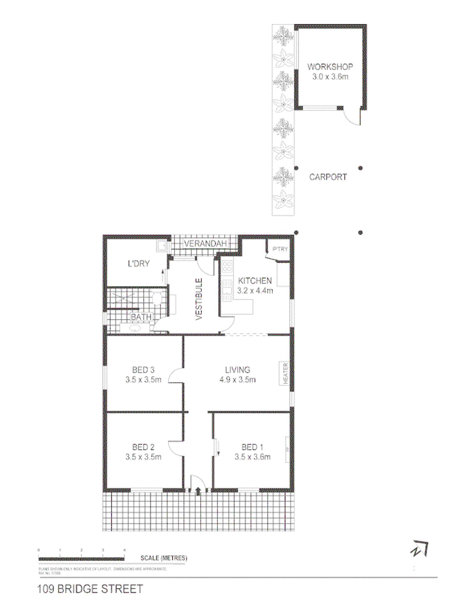 Floorplan of Homely house listing, 109 Bridge Street, Bendigo VIC 3550