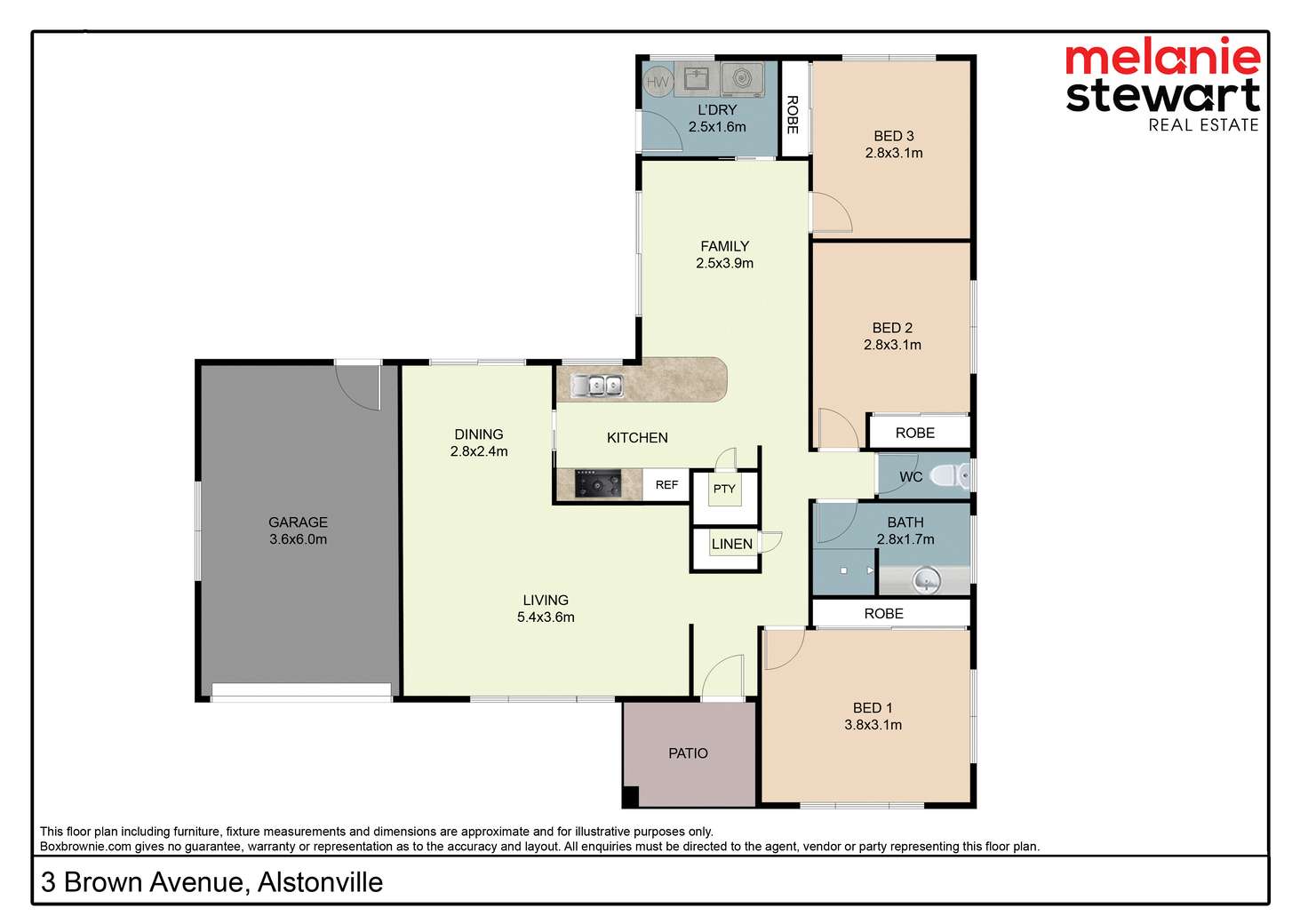 Floorplan of Homely house listing, 3 Brown Avenue, Alstonville NSW 2477