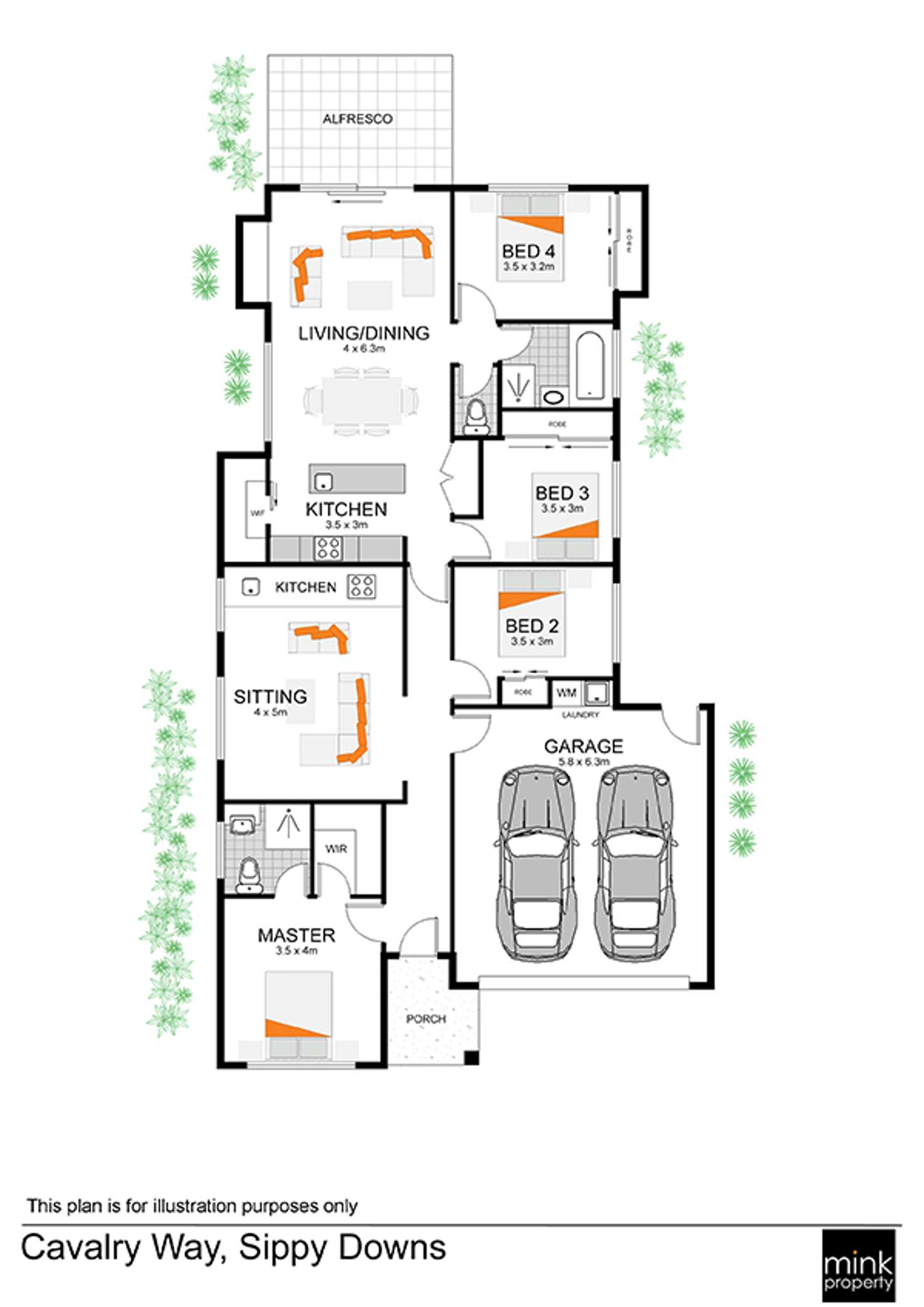 Floorplan of Homely house listing, 5 Cavalry Way, Sippy Downs QLD 4556
