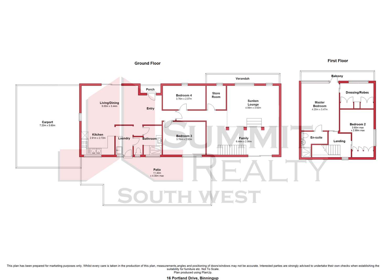 Floorplan of Homely house listing, 16 Portland Drive, Binningup WA 6233