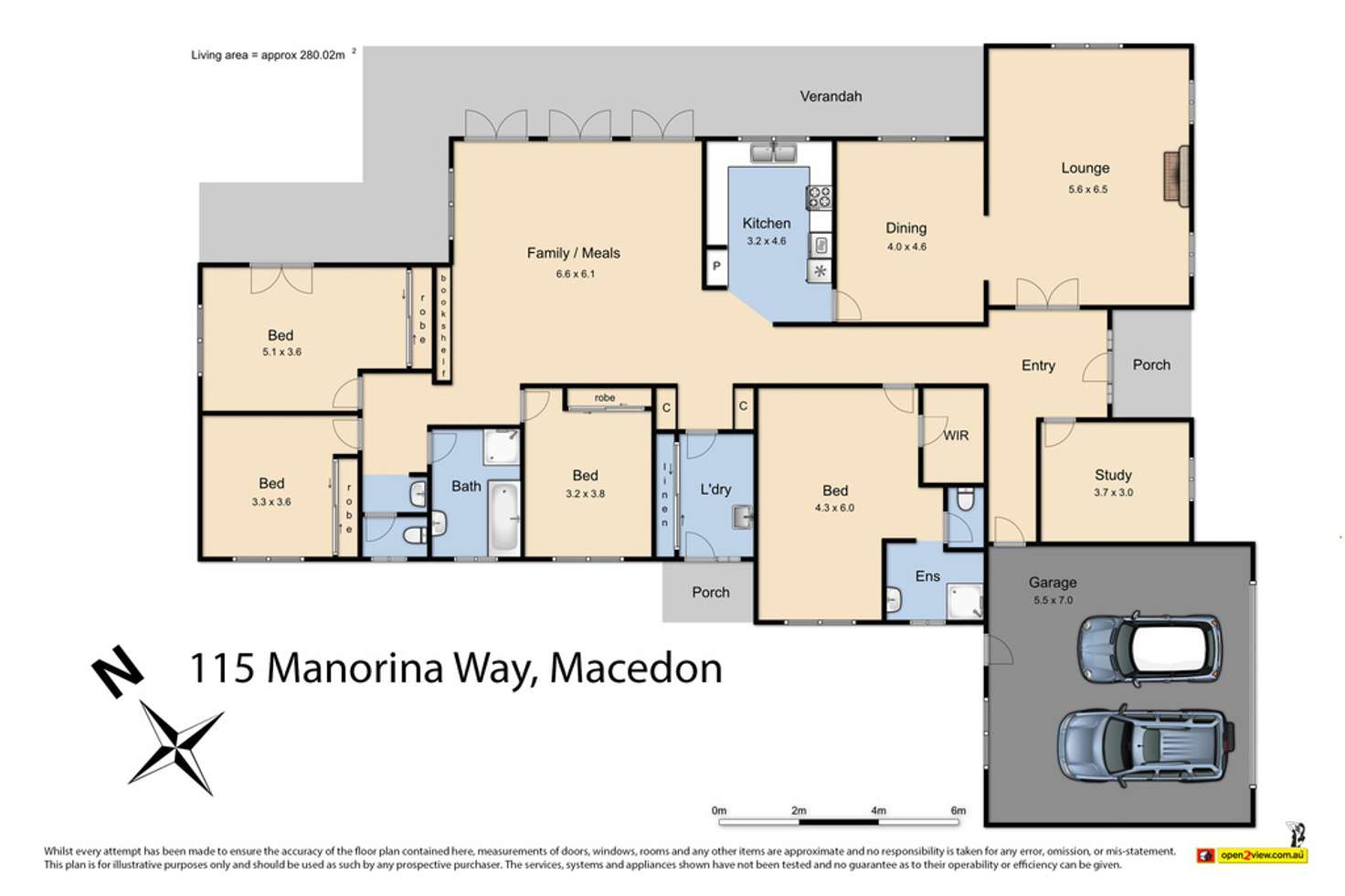 Floorplan of Homely house listing, 115 Manorina Way, Macedon VIC 3440