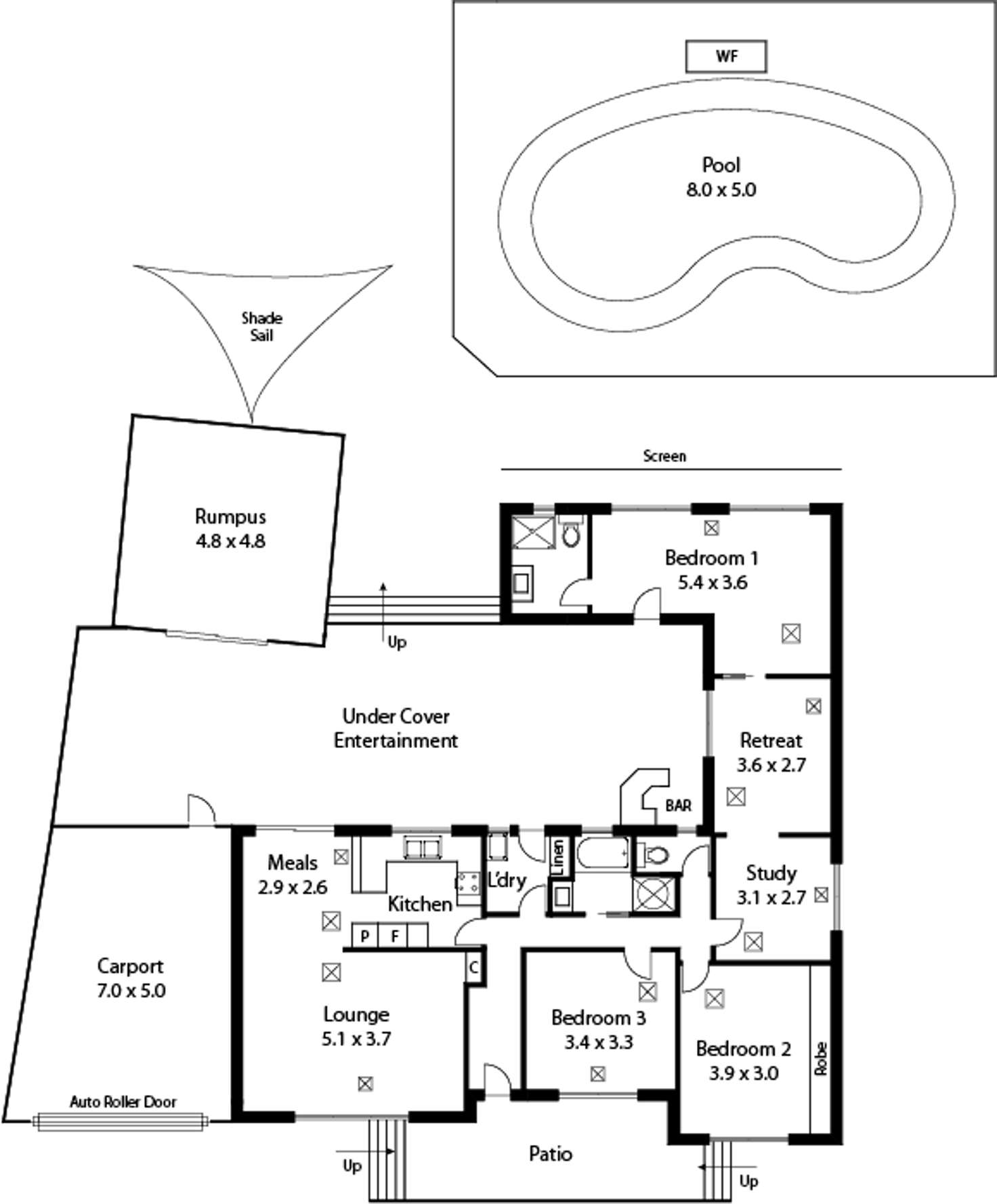 Floorplan of Homely house listing, 4 Pope Crescent, Hope Valley SA 5090