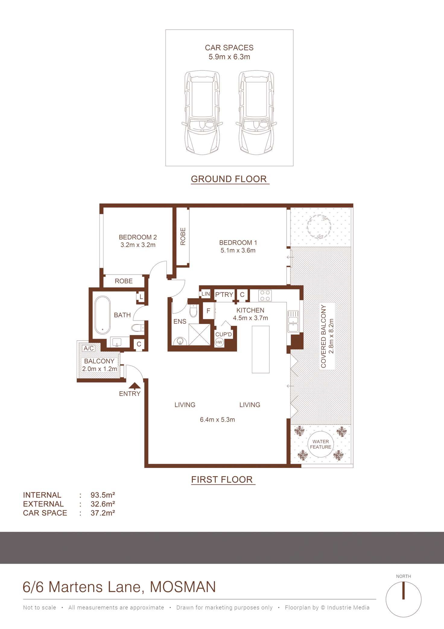 Floorplan of Homely apartment listing, 6/6 Martens Lane, Mosman NSW 2088