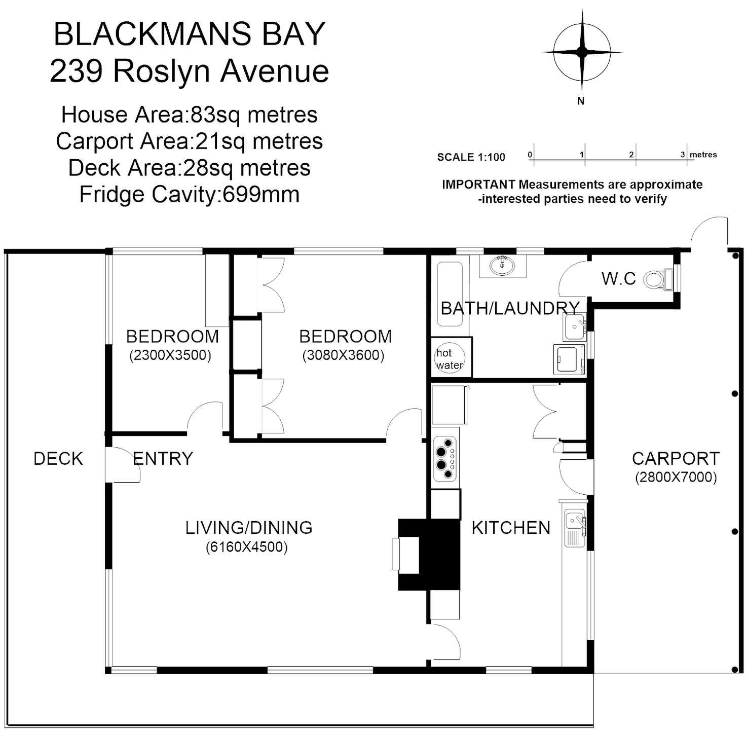 Floorplan of Homely house listing, 239 Roslyn Ave, Blackmans Bay TAS 7052