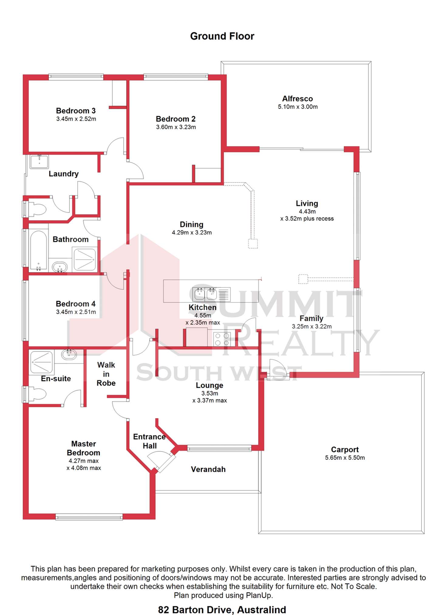 Floorplan of Homely house listing, 82 Barton Drive, Australind WA 6233