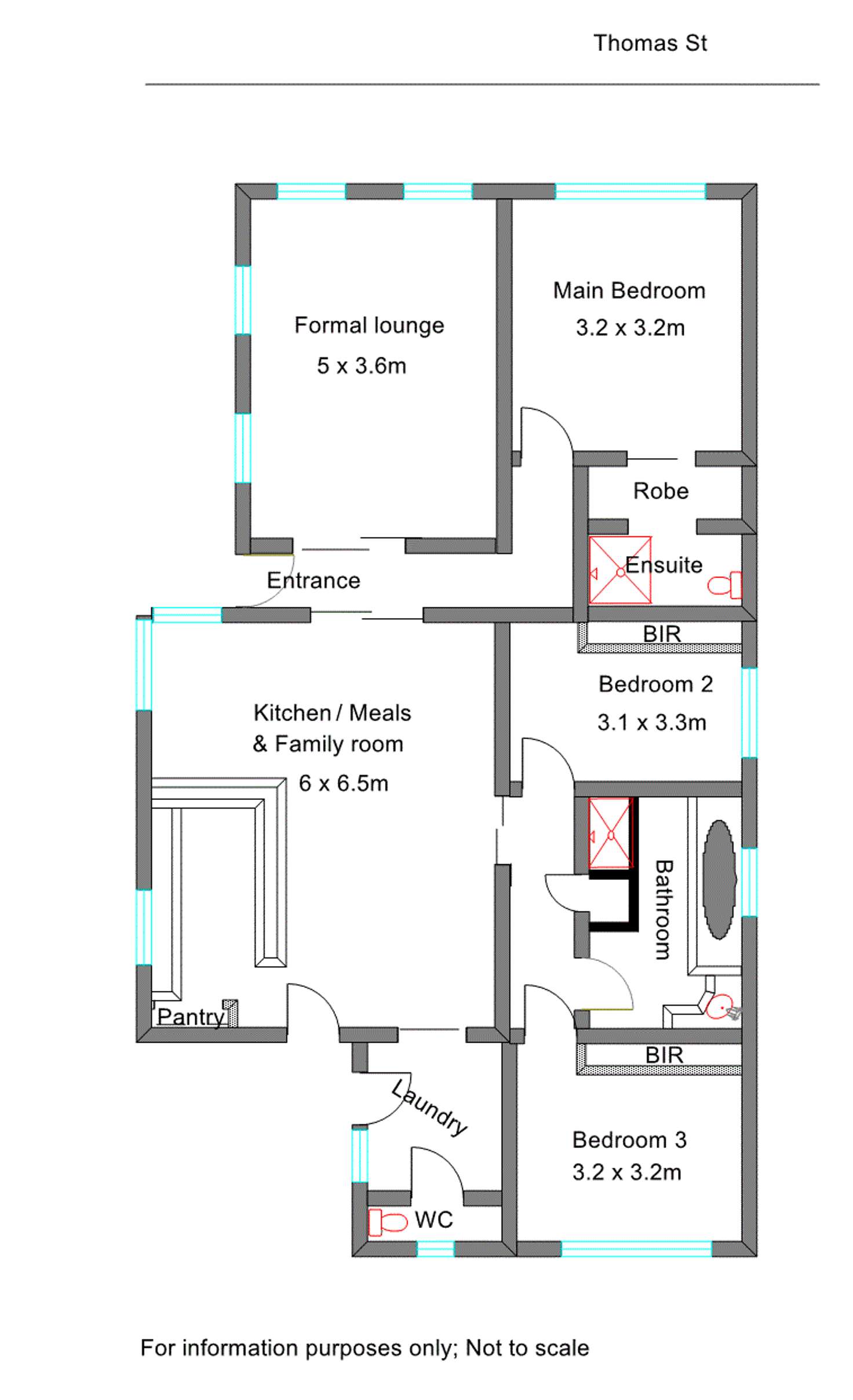 Floorplan of Homely house listing, 35 Thomas Street, Benalla VIC 3672