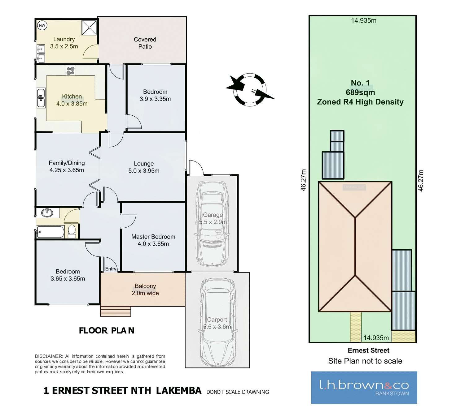 Floorplan of Homely house listing, 1 Ernest Street, Lakemba NSW 2195