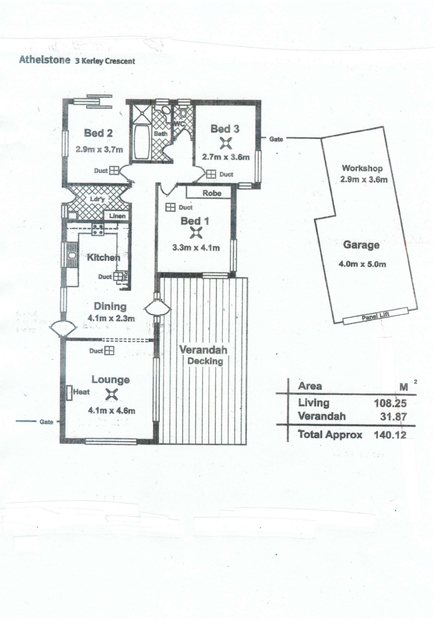 Floorplan of Homely house listing, 3 Kerley Crescent, Athelstone SA 5076