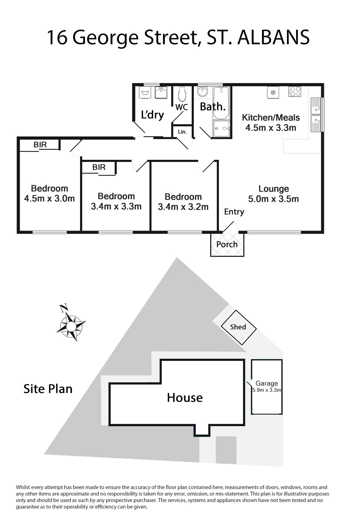 Floorplan of Homely house listing, 16 George Street, St Albans VIC 3021