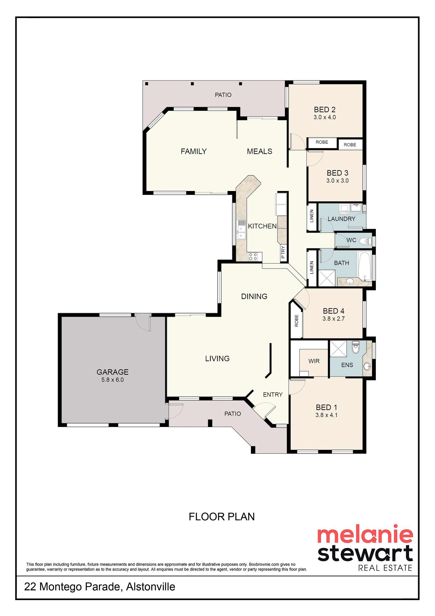 Floorplan of Homely house listing, 22 Montego Parade, Alstonville NSW 2477