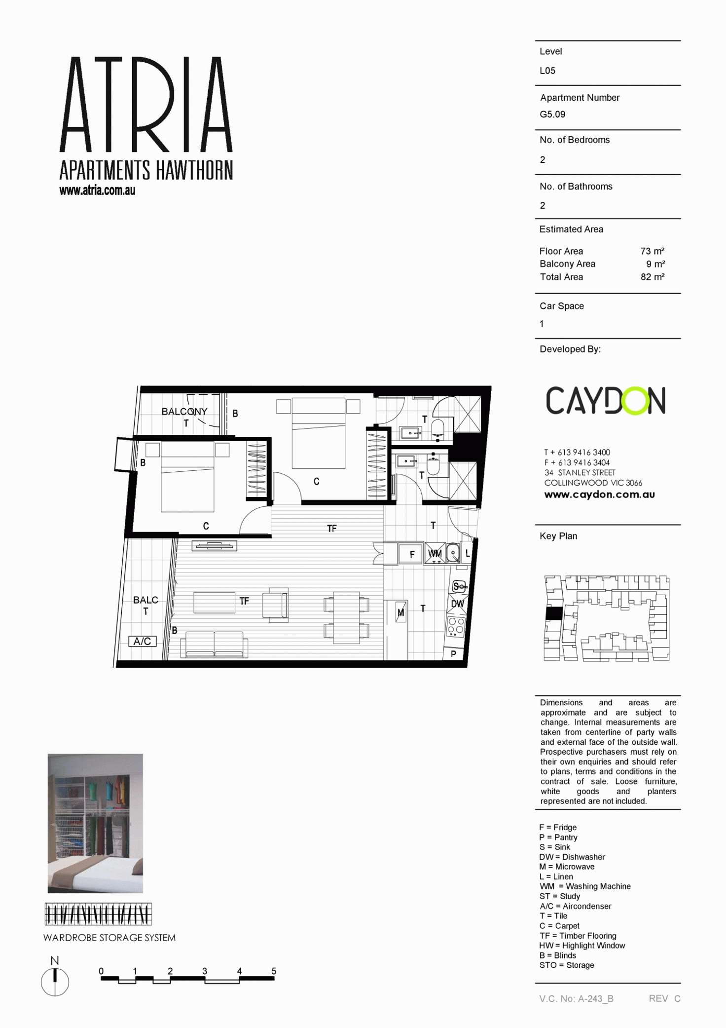 Floorplan of Homely apartment listing, 509/2 Golding Street, Hawthorn VIC 3122