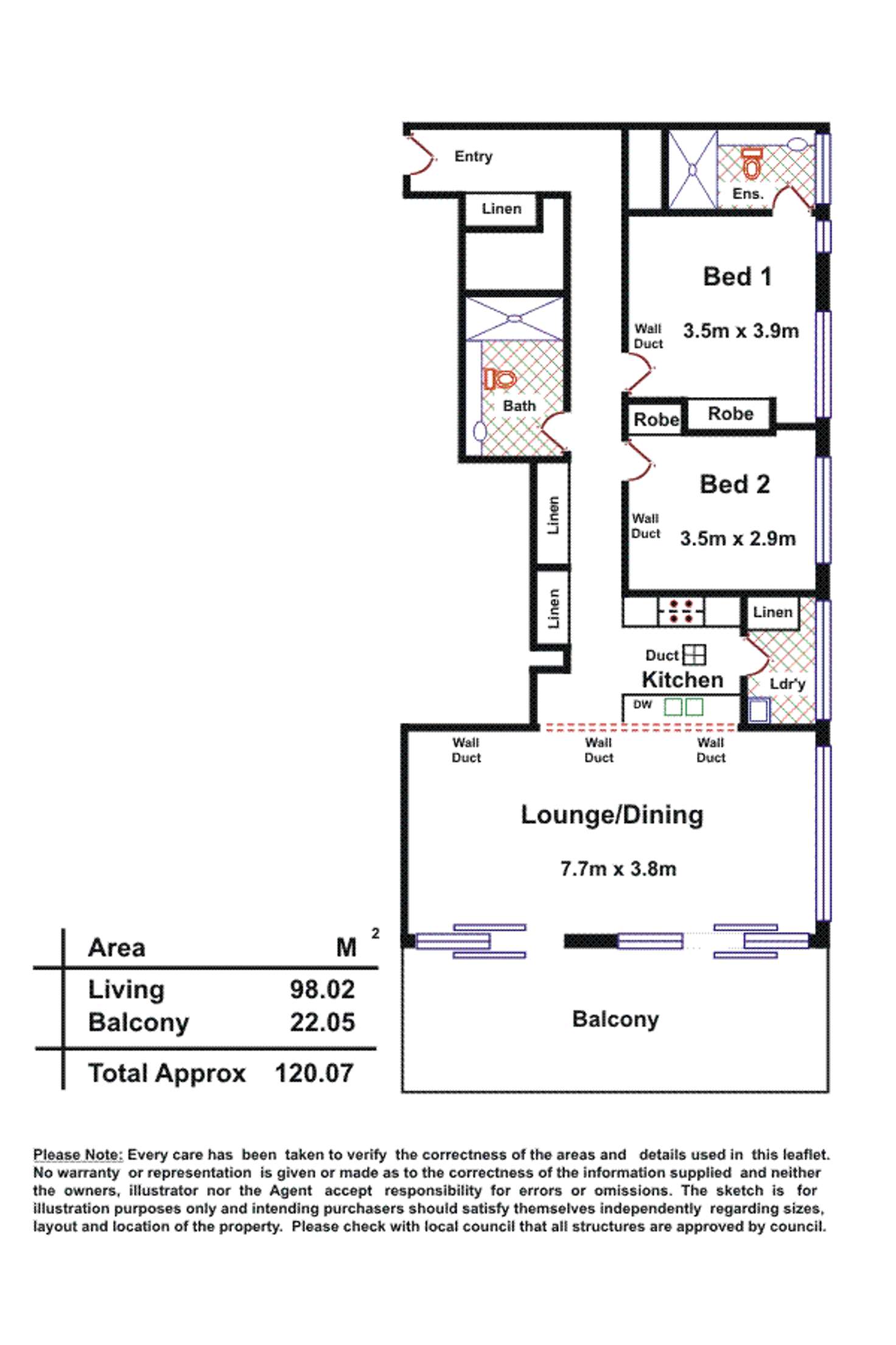 Floorplan of Homely apartment listing, 503/211 Grenfell Street, Adelaide SA 5000