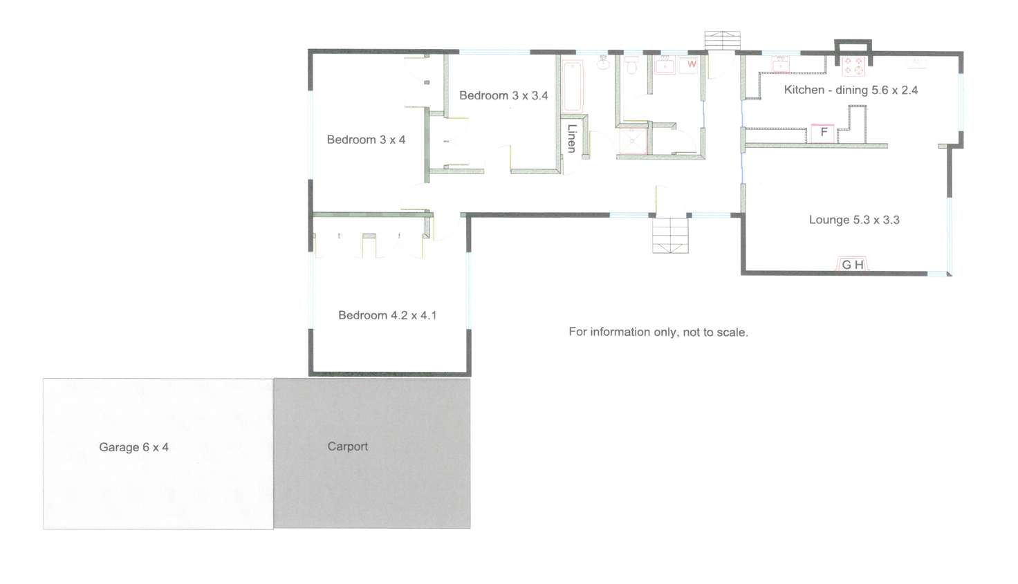 Floorplan of Homely house listing, 31 Clarke St, Benalla VIC 3672