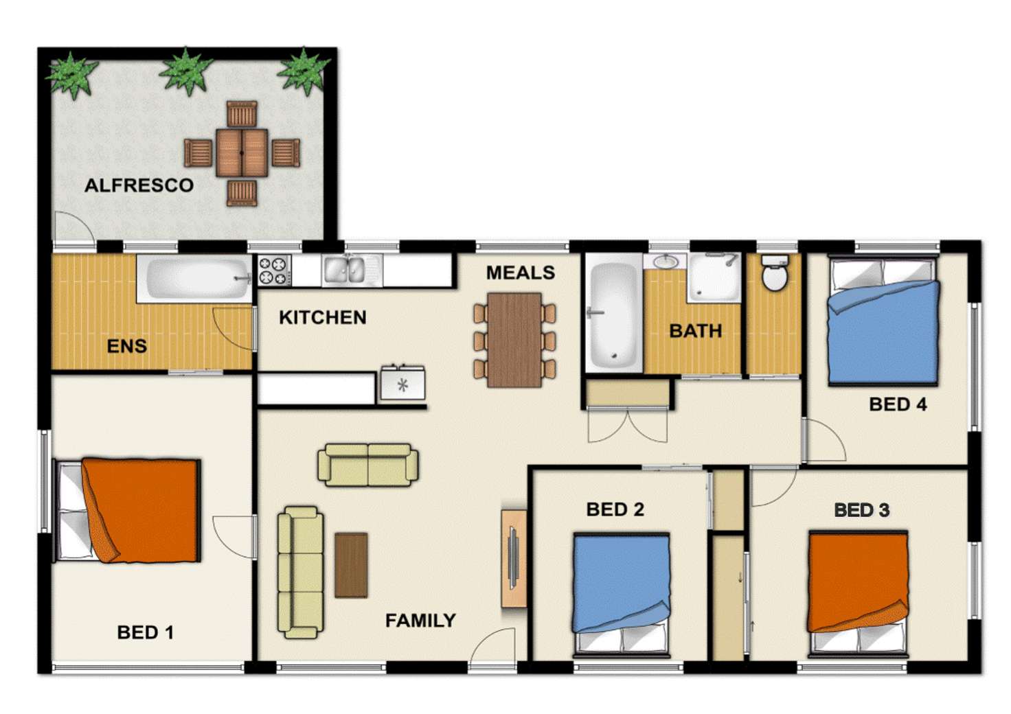 Floorplan of Homely house listing, 20 Birch Street, Kingston QLD 4114
