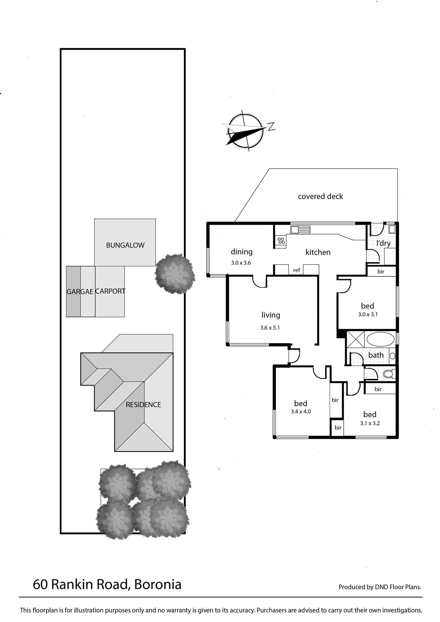 Floorplan of Homely house listing, 60 Rankin Road, Boronia VIC 3155