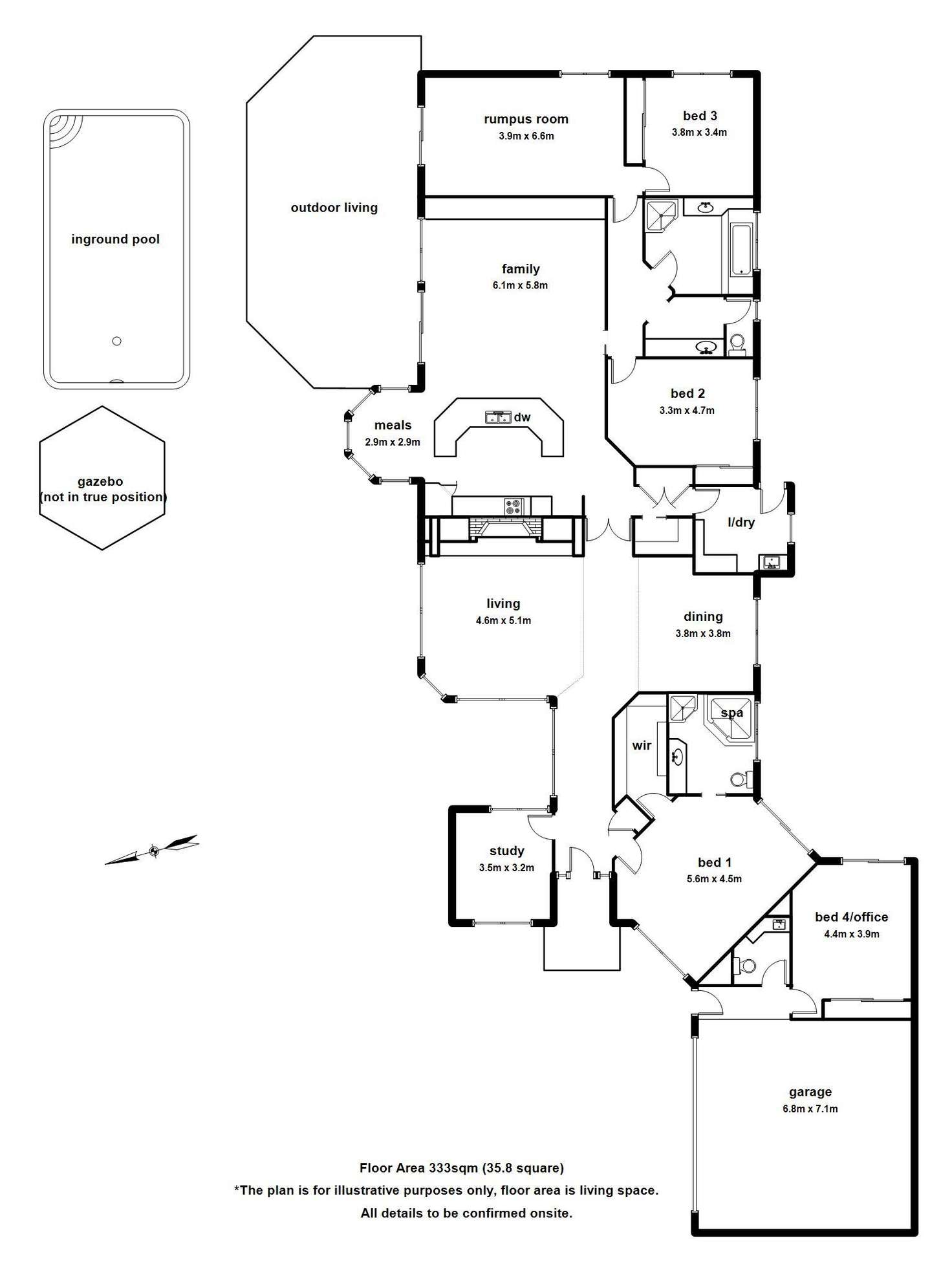 Floorplan of Homely house listing, 40 Sophia Grove, Tecoma VIC 3160