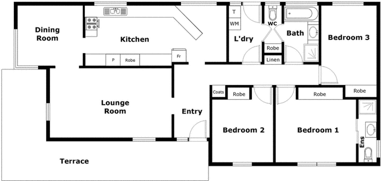 Floorplan of Homely house listing, 1 Carrodus Street, Fraser ACT 2615