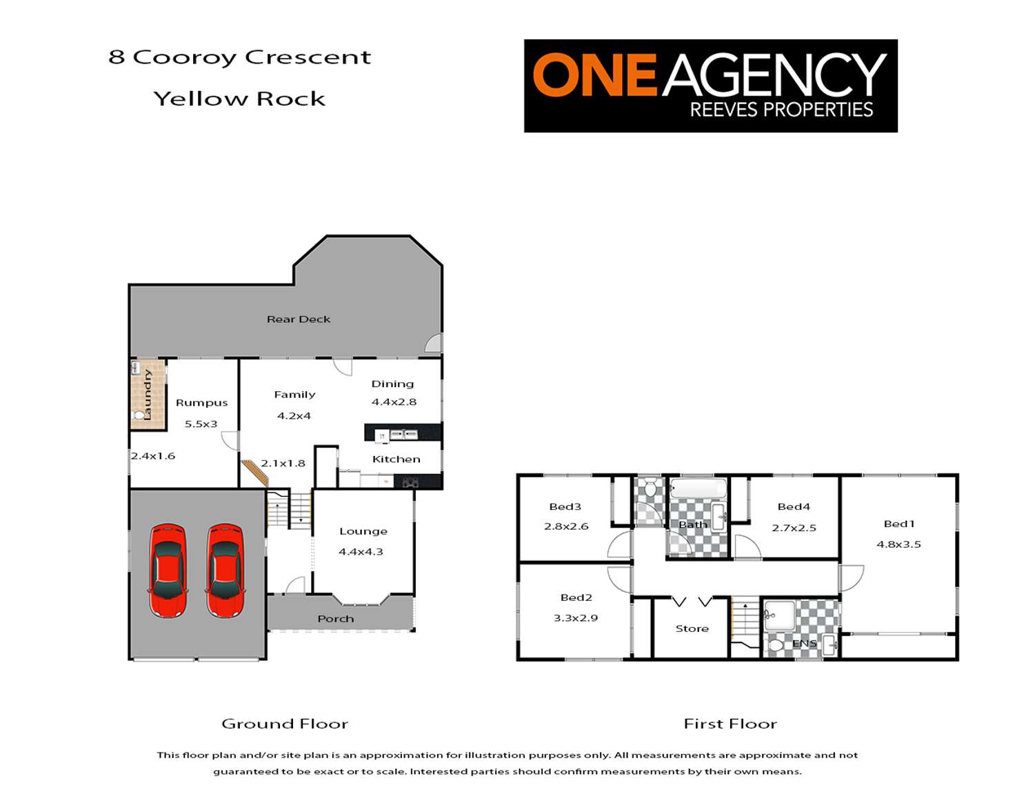 Floorplan of Homely house listing, 8 Cooroy Crescent, Yellow Rock NSW 2777