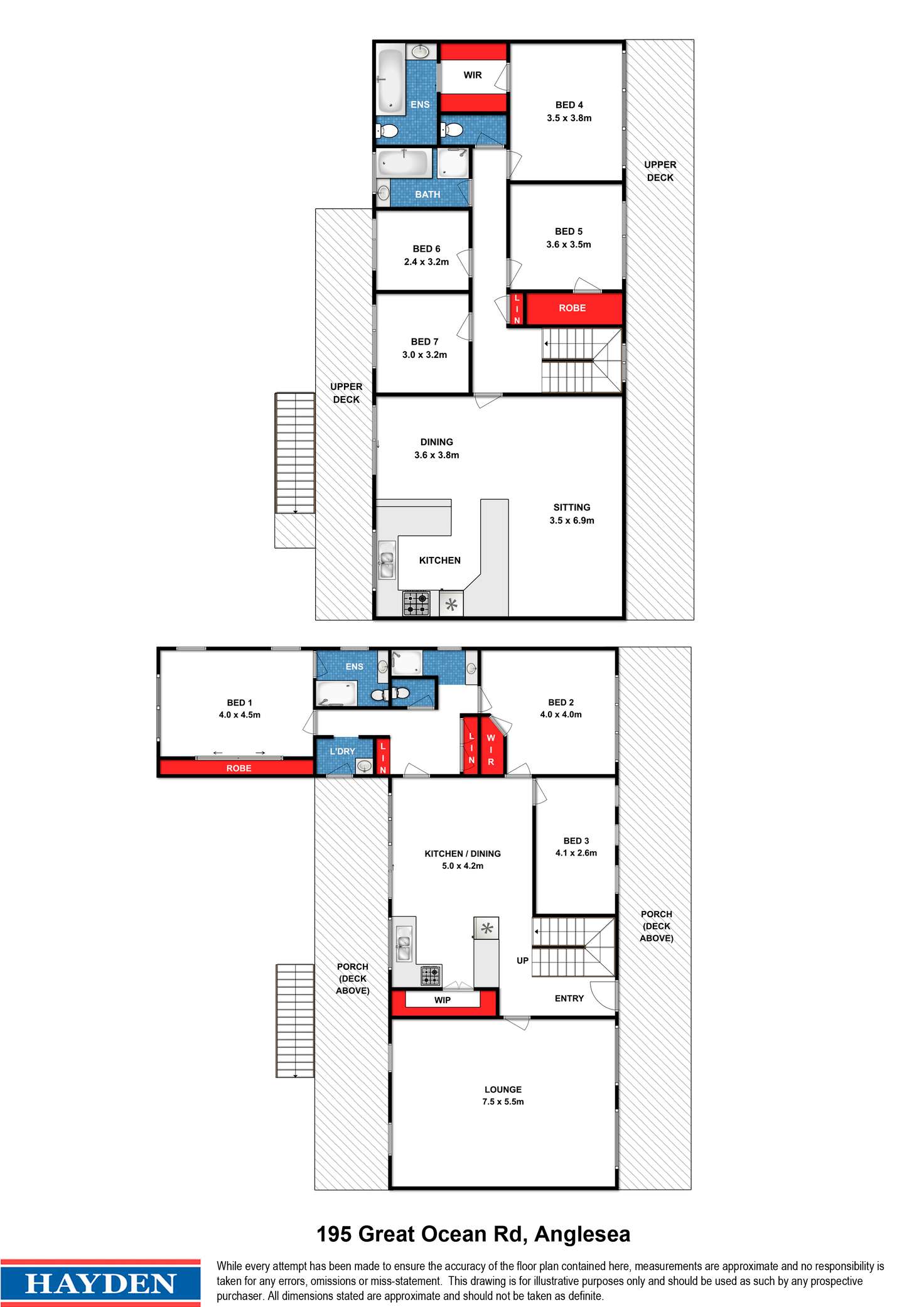 Floorplan of Homely house listing, 195 Great Ocean Road, Anglesea VIC 3230