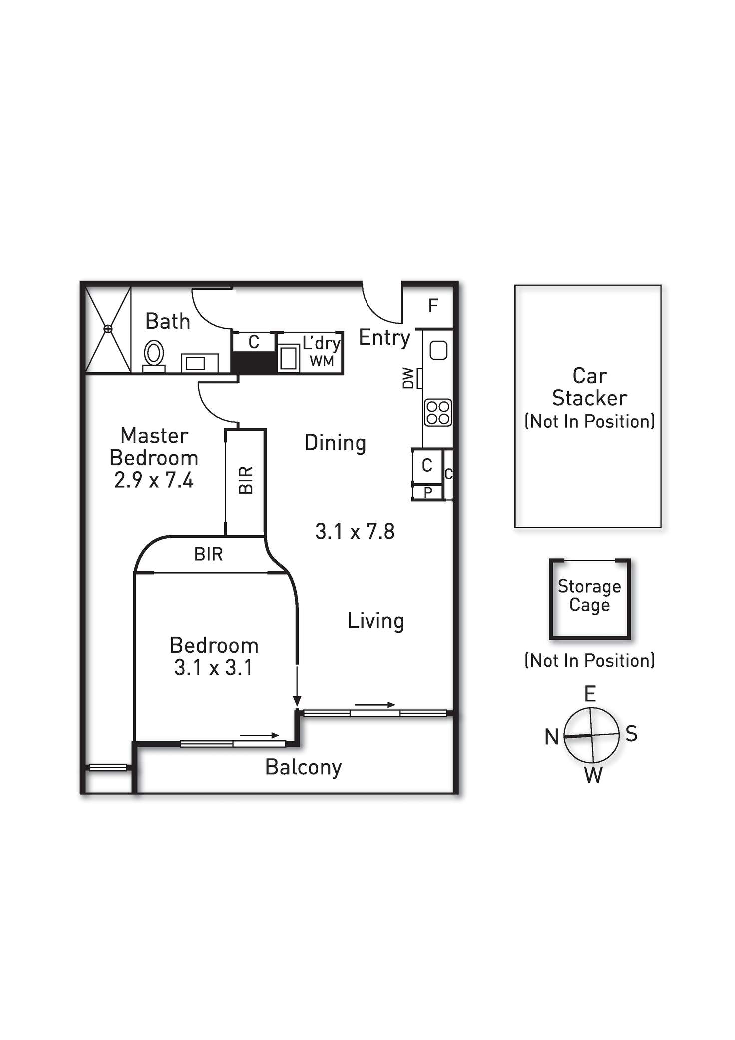 Floorplan of Homely apartment listing, 204/10 Porter Street, Prahran VIC 3181