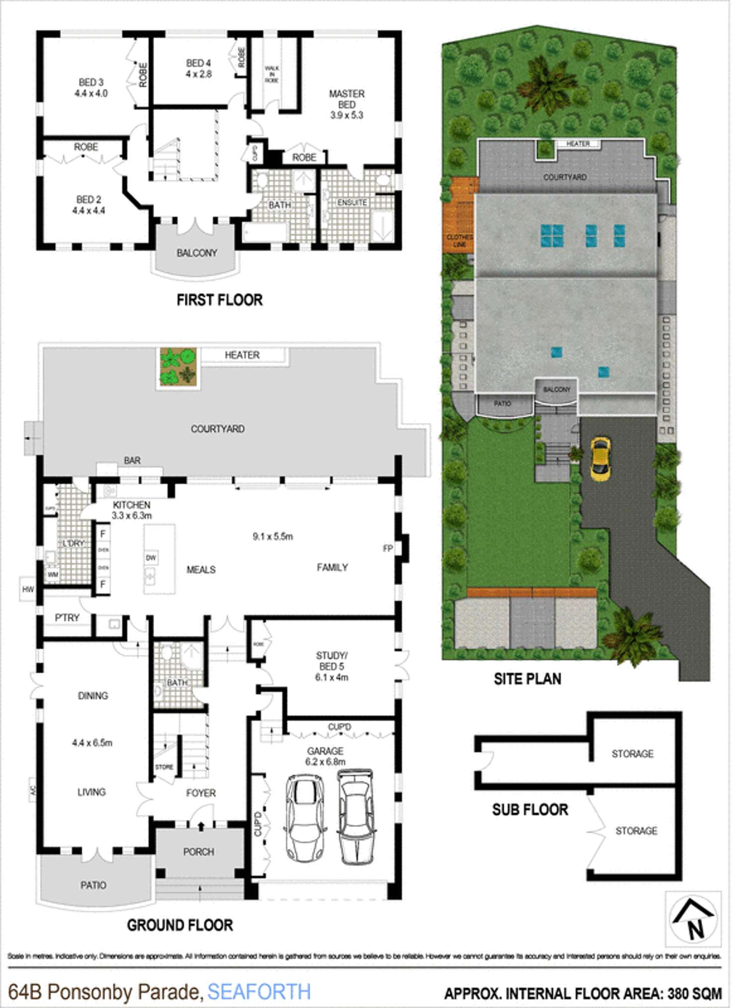 Floorplan of Homely house listing, 64b Ponsonby Parade, Seaforth NSW 2092