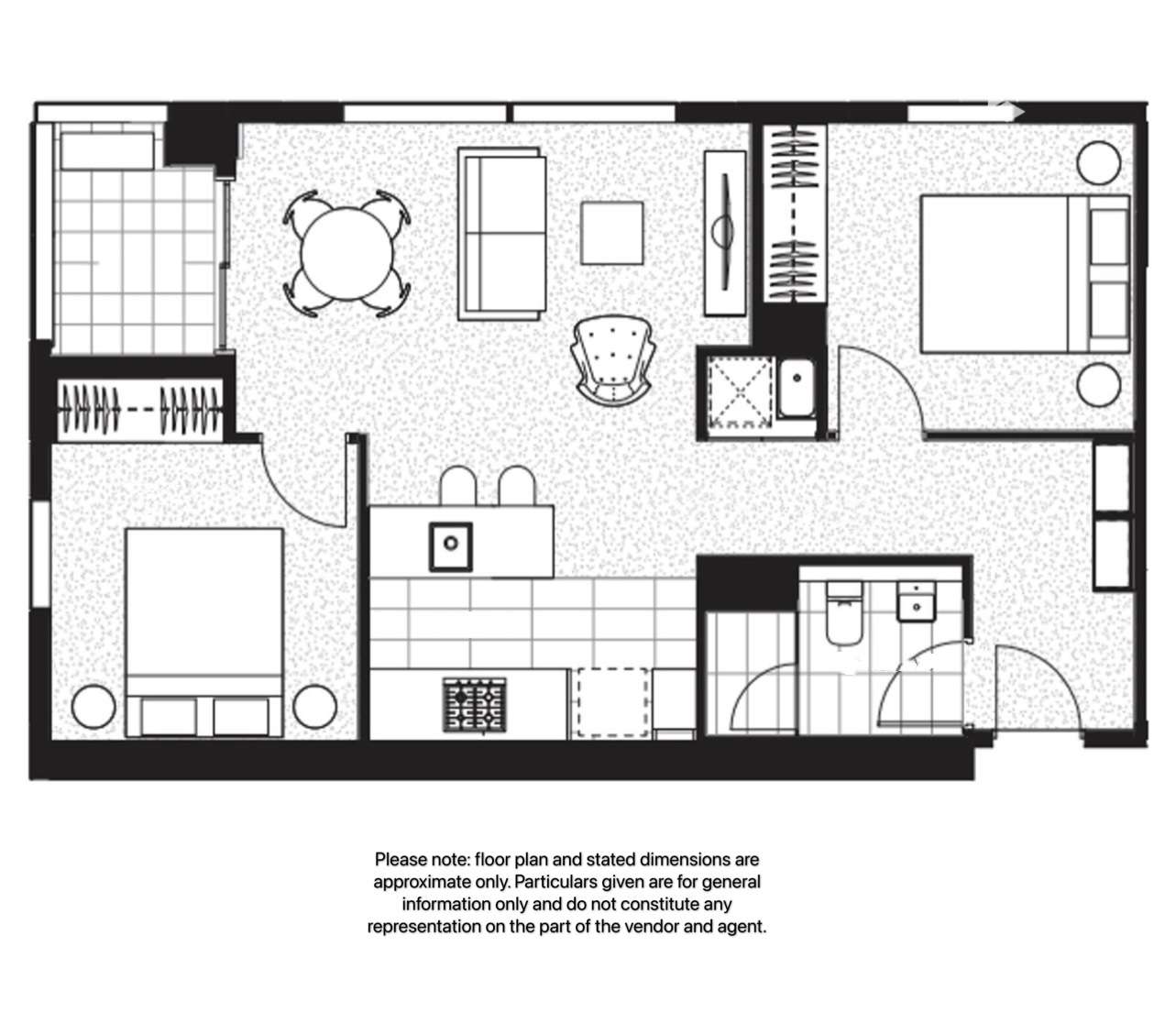 Floorplan of Homely apartment listing, 1206E/888 Collins Street, Docklands VIC 3008