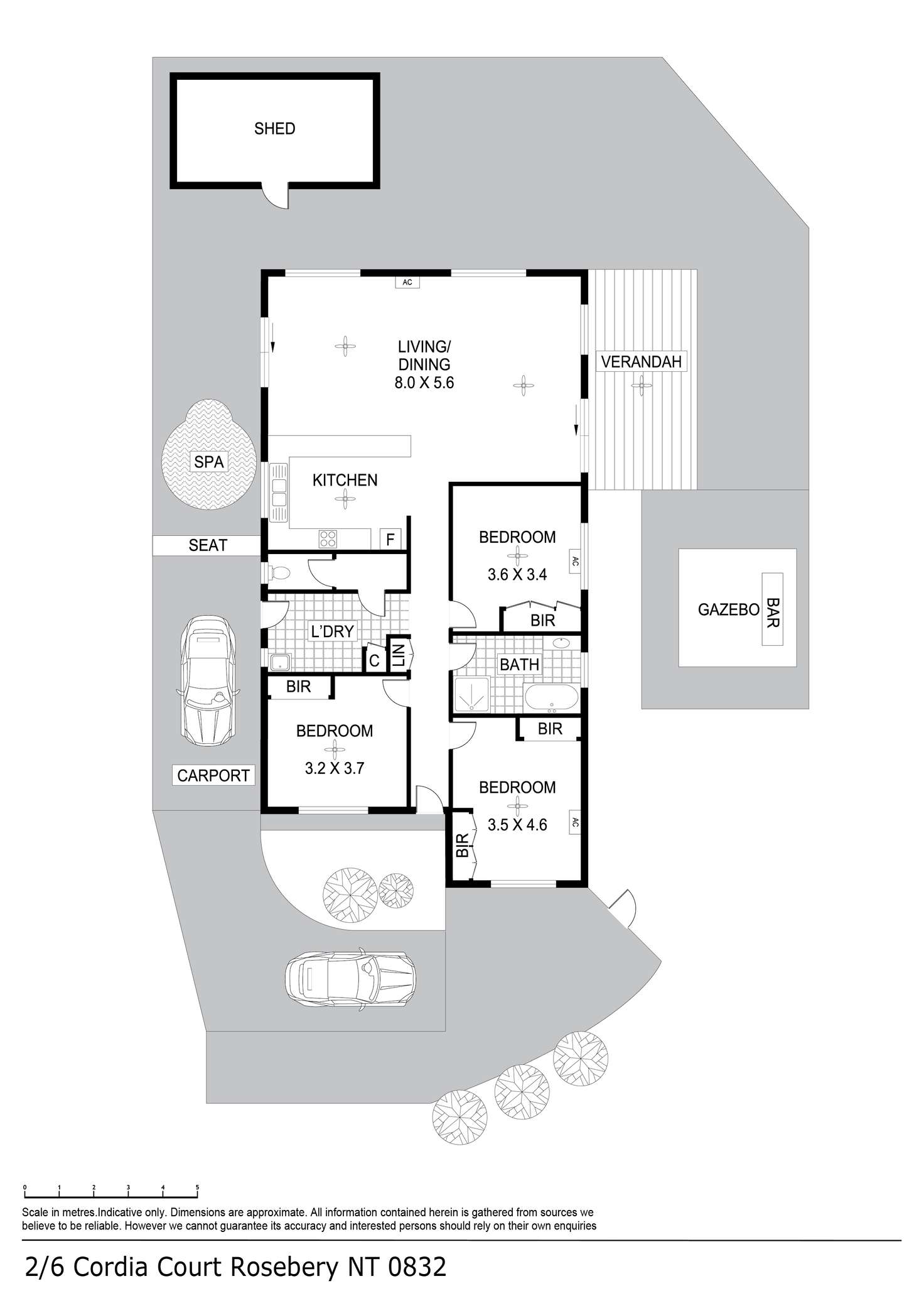 Floorplan of Homely house listing, 2/6 Cordia Court, Rosebery NT 832