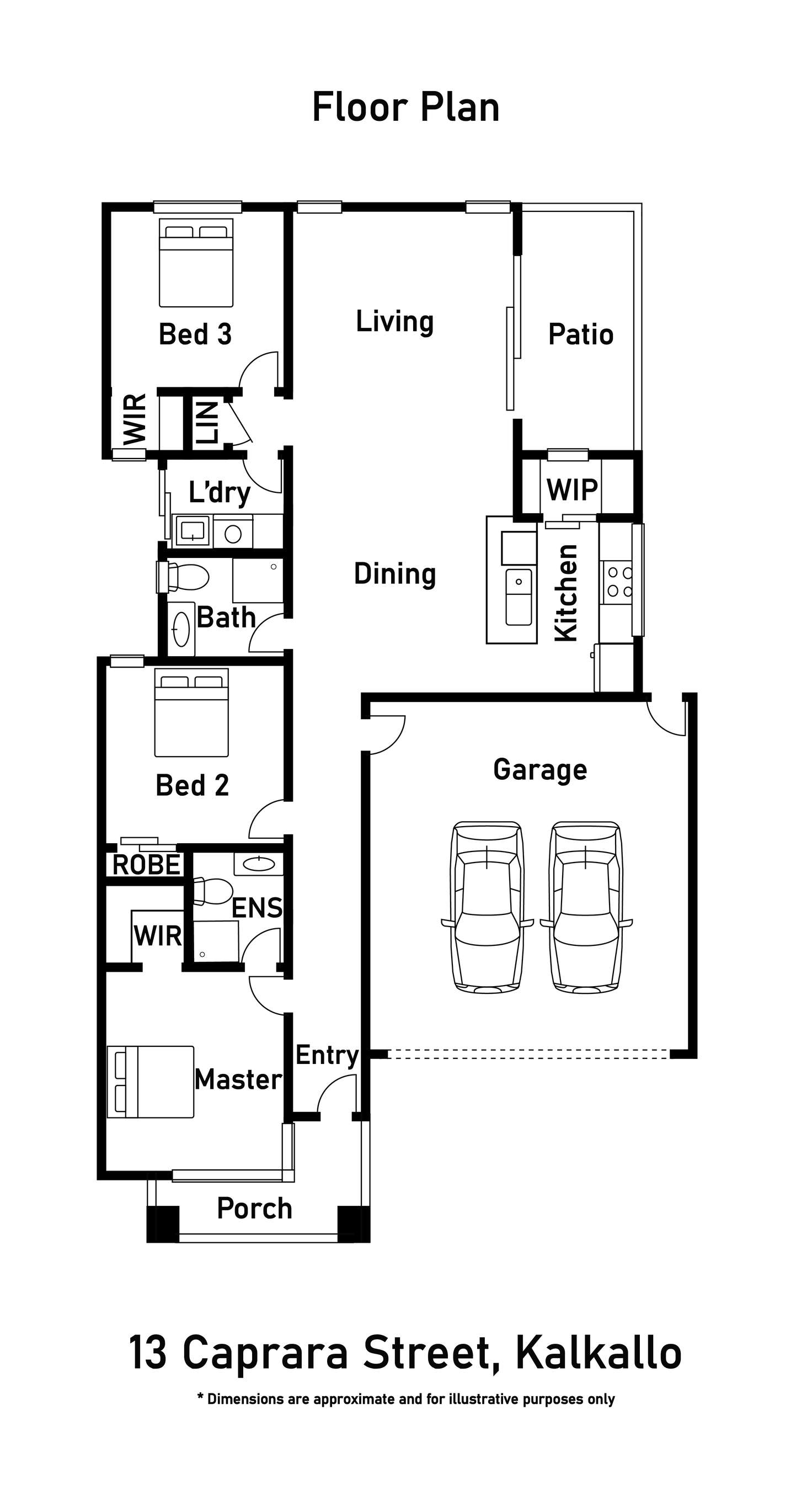 Floorplan of Homely house listing, 13 Caprara Street, Kalkallo VIC 3064