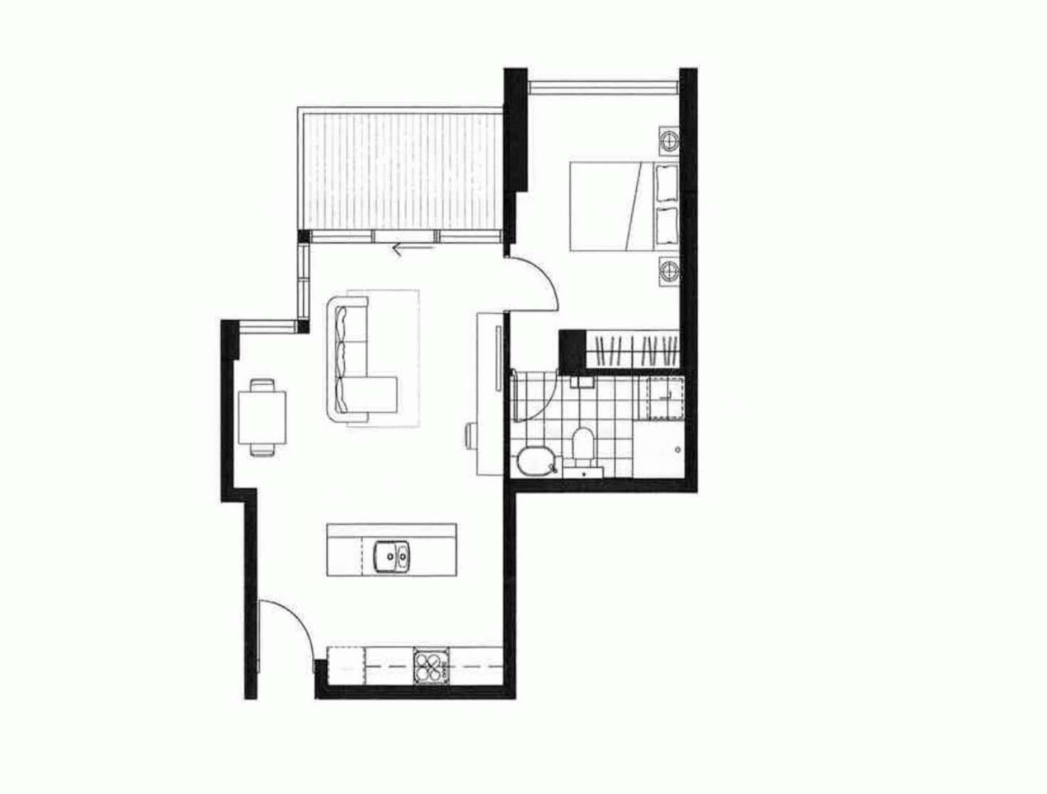 Floorplan of Homely apartment listing, 1808/228 A'BECKETT Street, Melbourne VIC 3000